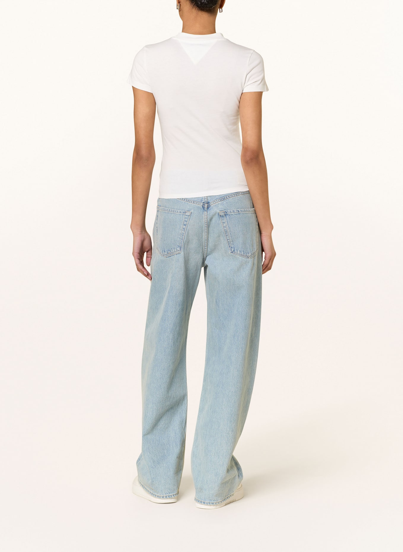 TOMMY JEANS Tričko: REŽNÁ / MODRÁ / ZELENÁ