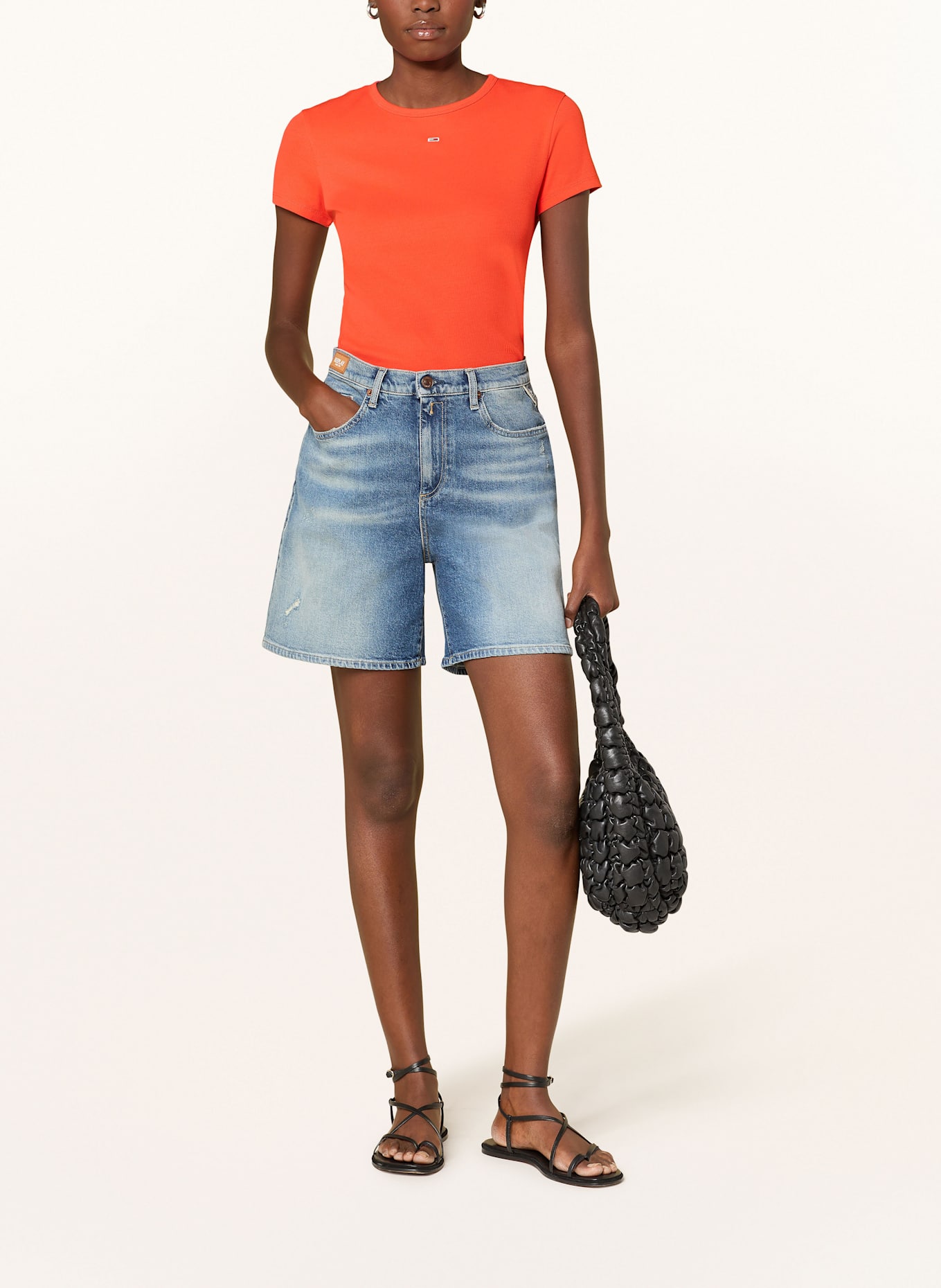 TOMMY JEANS T-Shirt: ORANGE