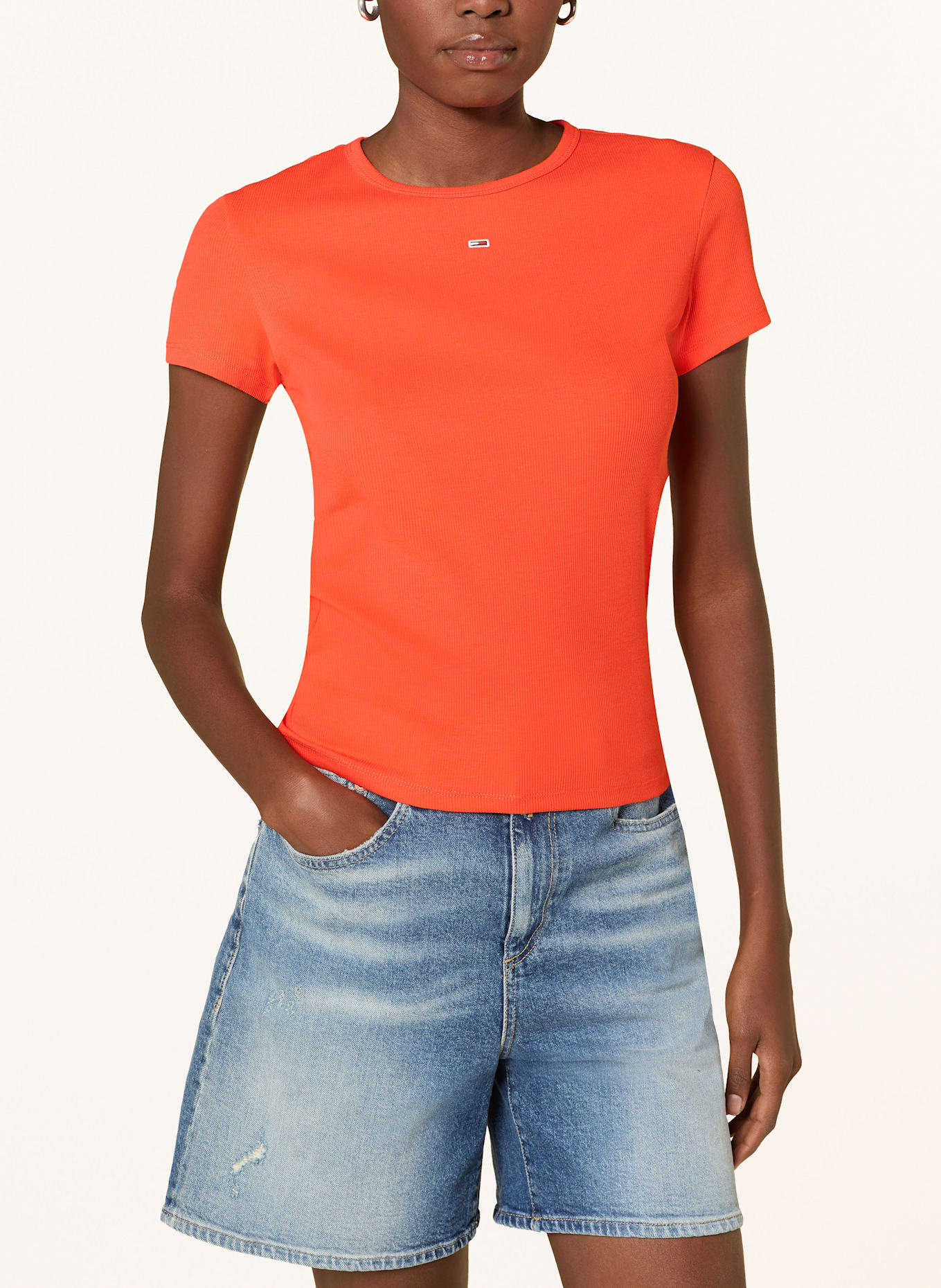 TOMMY JEANS T-Shirt: ORANGE