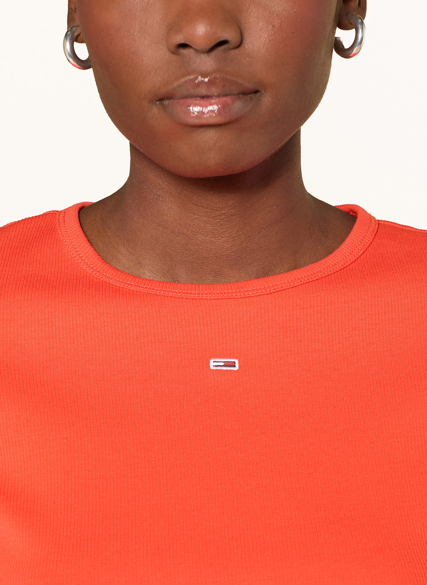 TOMMY JEANS T-Shirt: ORANGE