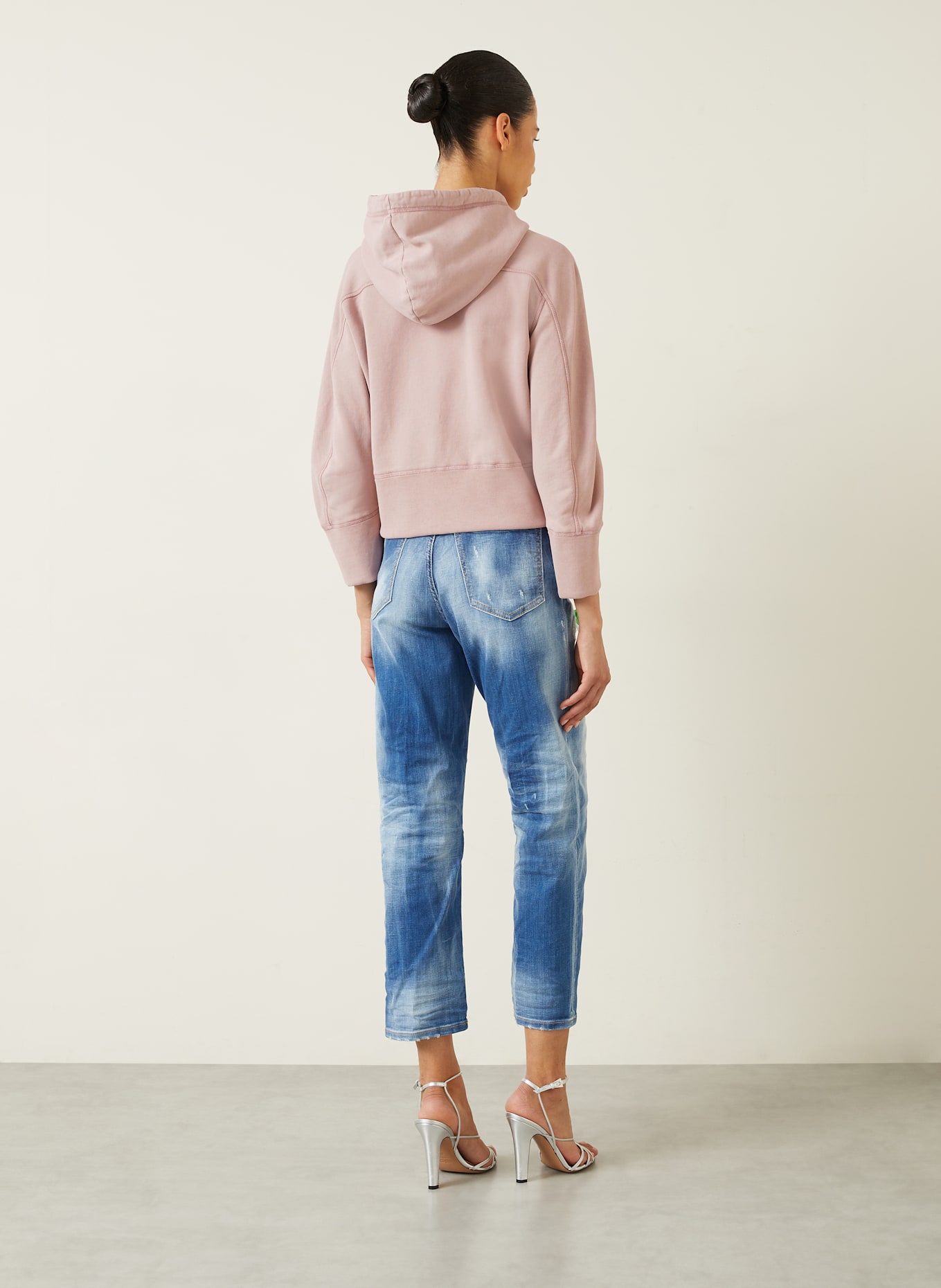 DSQUARED2 Hoodie DEAN FIT: ROSÉ