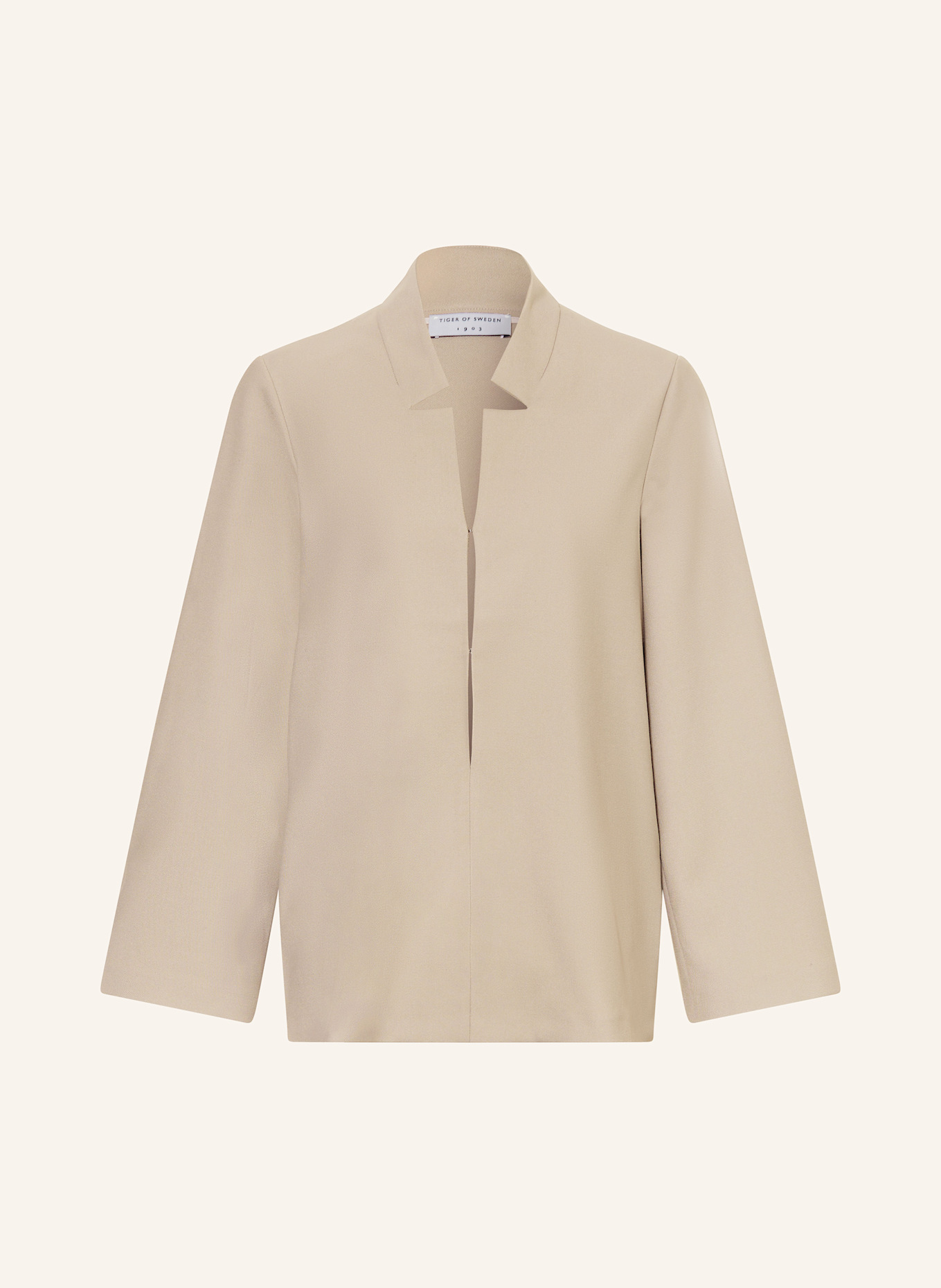 TIGER OF SWEDEN Bluse JOANA mit Cut-outs: TAUPE
