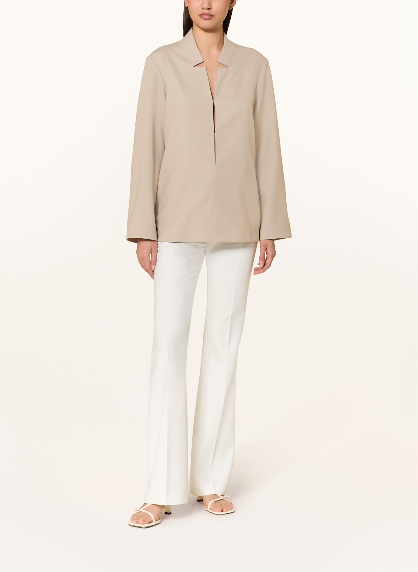 TIGER OF SWEDEN Bluse JOANA mit Cut-outs: TAUPE