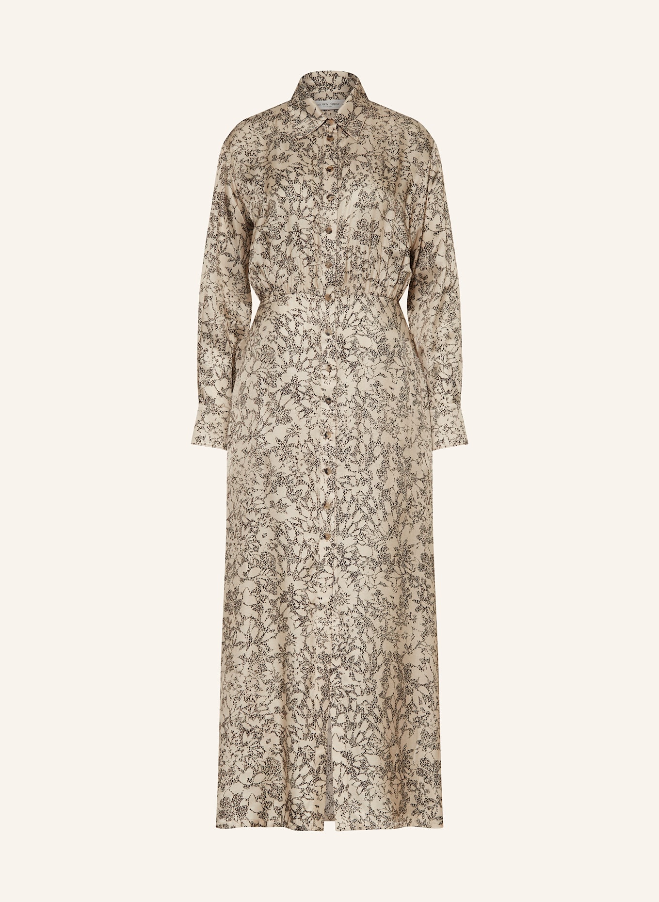 GOLDEN GOOSE Hemdblusenkleid JOURNEY: 15676 SAFARI/BLACK