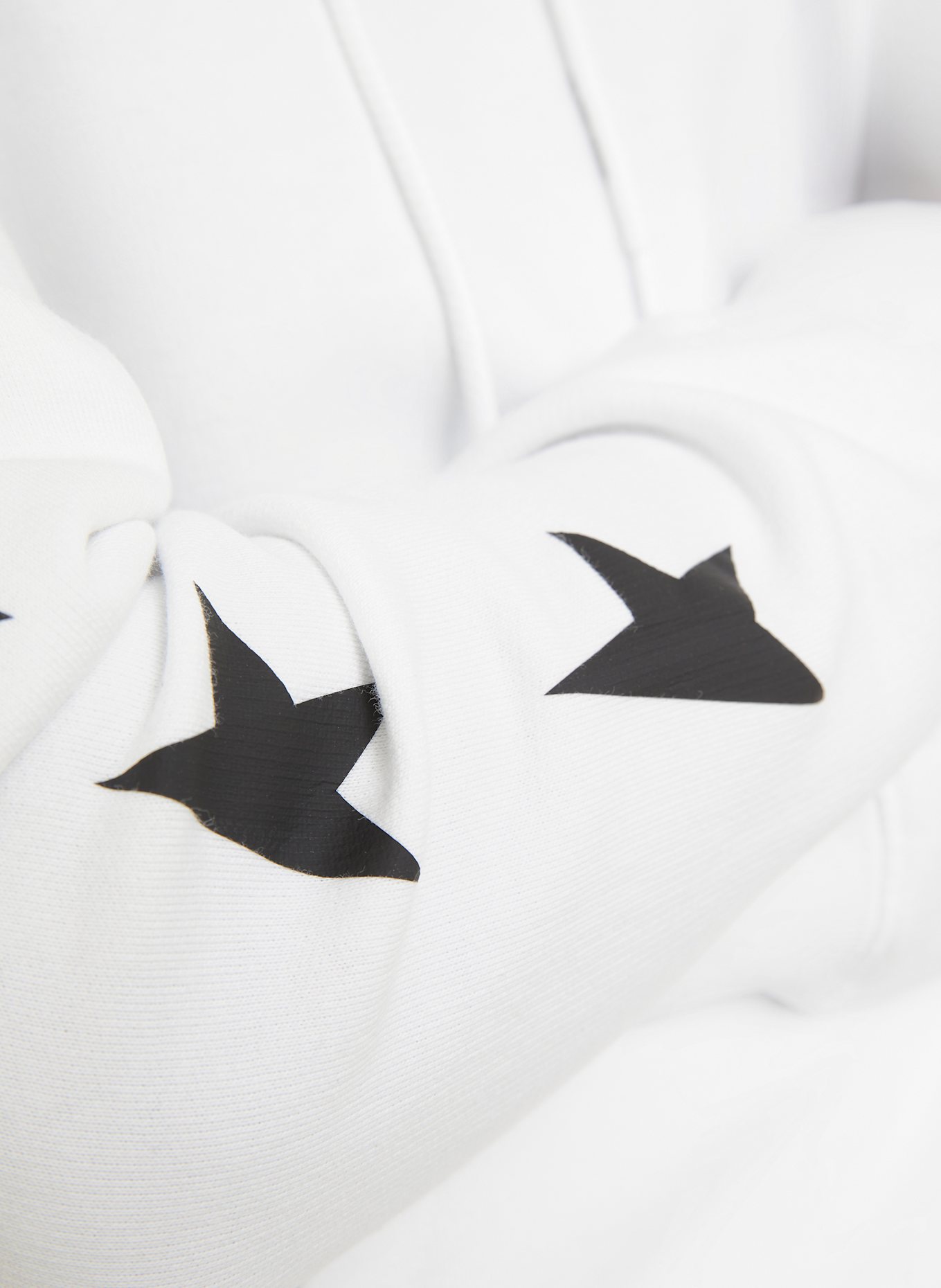 GOLDEN GOOSE Hoodie: WEISS/ SCHWARZ