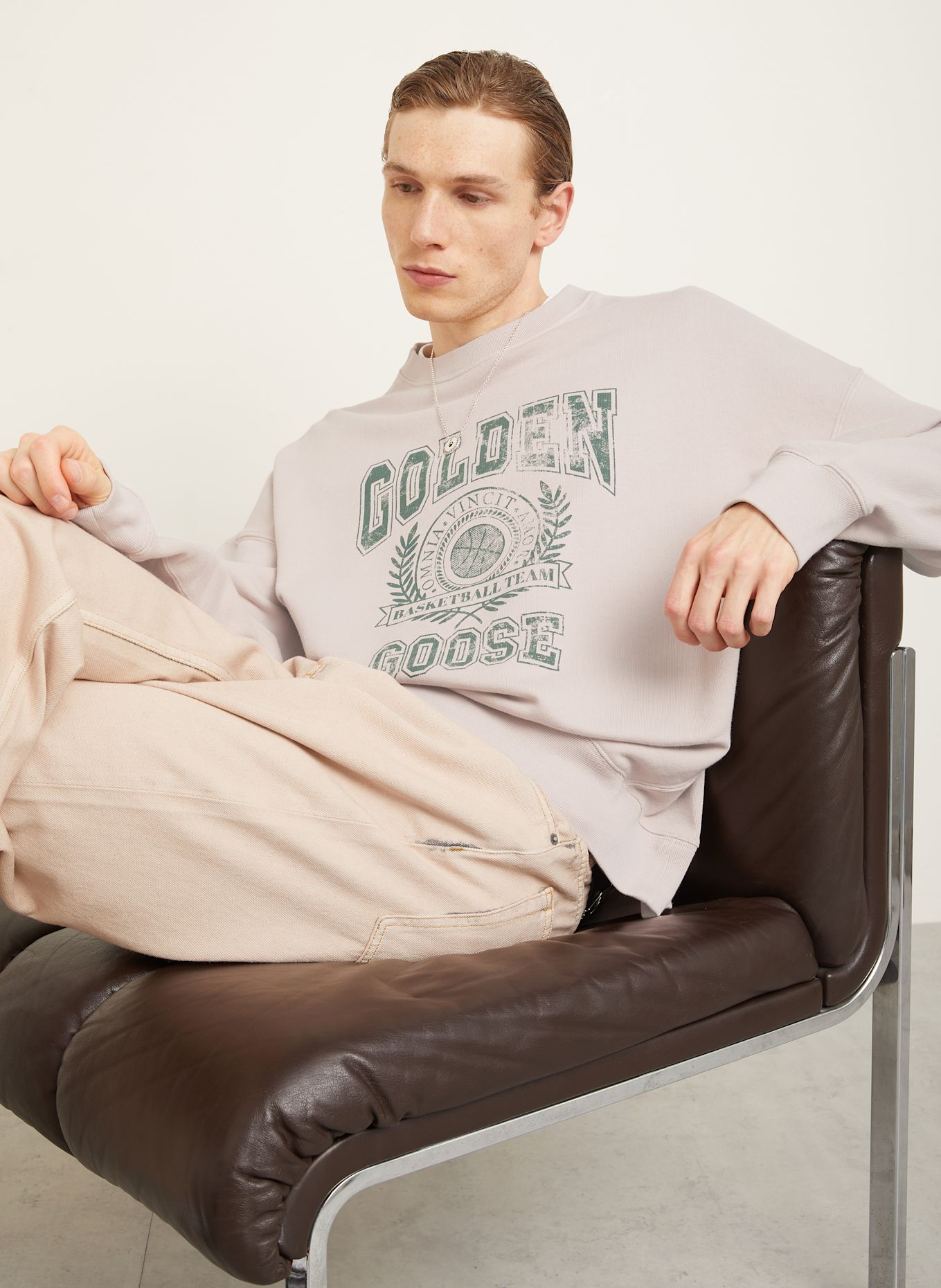 GOLDEN GOOSE Sweatshirt: ROSÉ