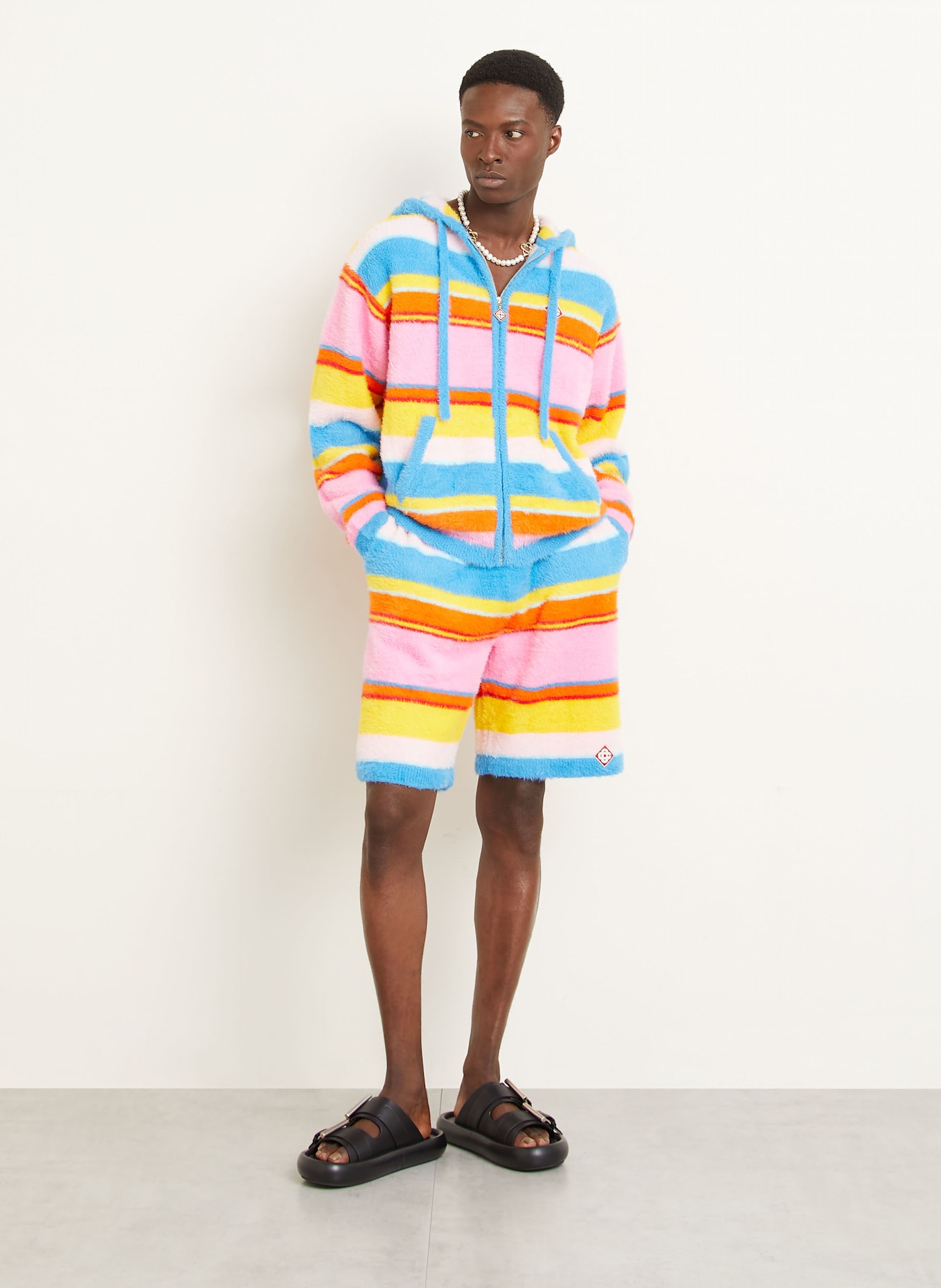 Casablanca Strickshorts: BLAU / PINK / GELB