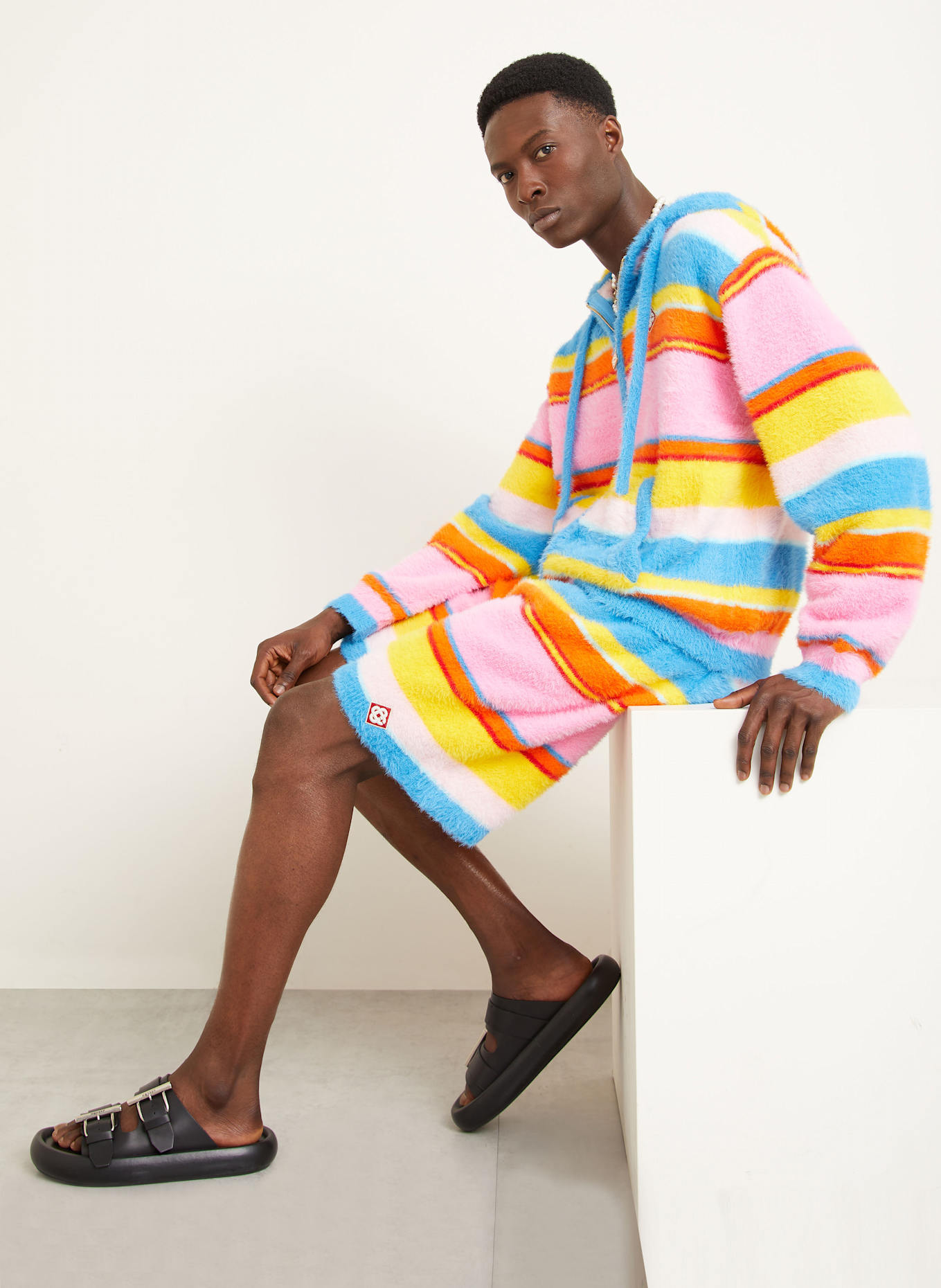 Casablanca Strickshorts: BLAU / PINK / GELB