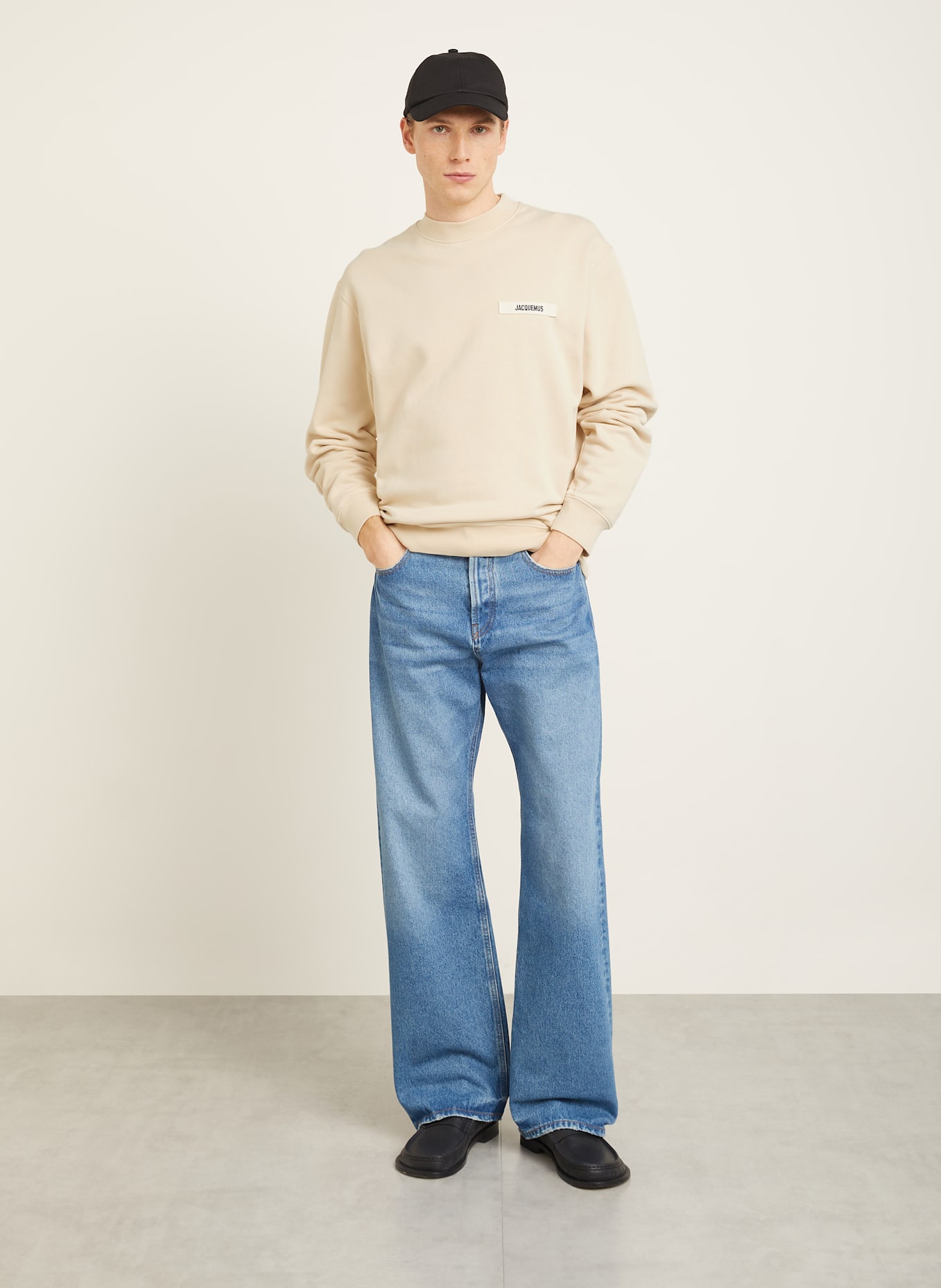 JACQUEMUS Sweatshirt LE SWEATSHIRT GROS GRAIN: BEIGE