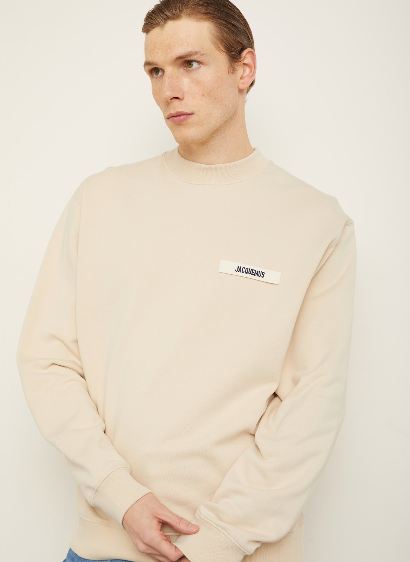 JACQUEMUS Sweatshirt LE SWEATSHIRT GROS GRAIN: BEIGE