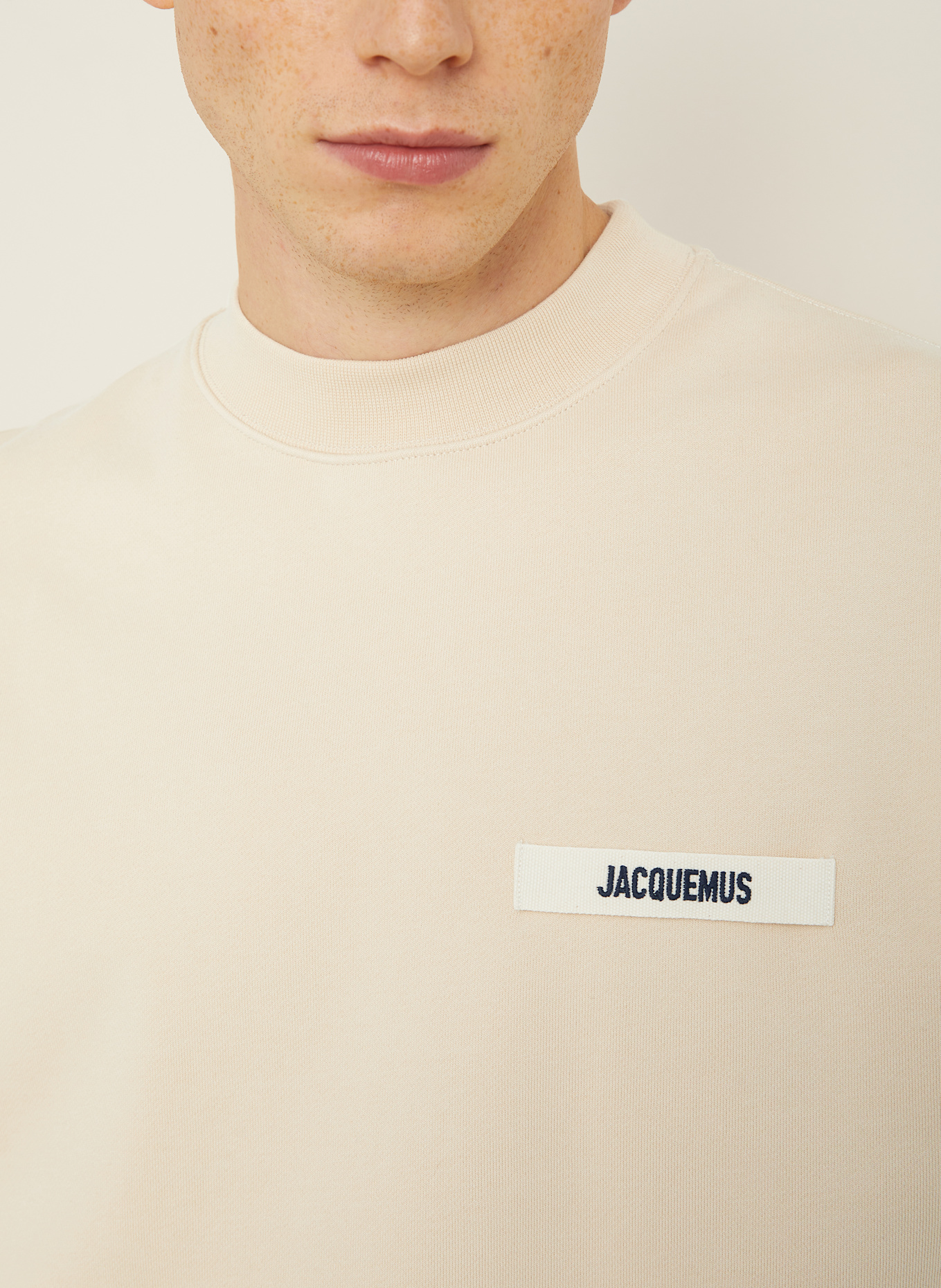 JACQUEMUS Sweatshirt LE SWEATSHIRT GROS GRAIN: BEIGE