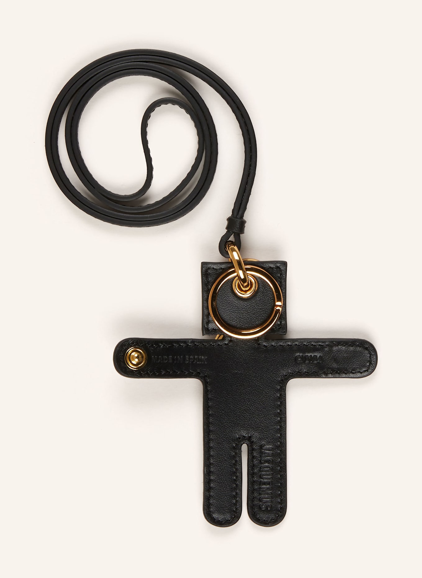 JACQUEMUS Taschenanhänger LE PORTE AMICO: SCHWARZ