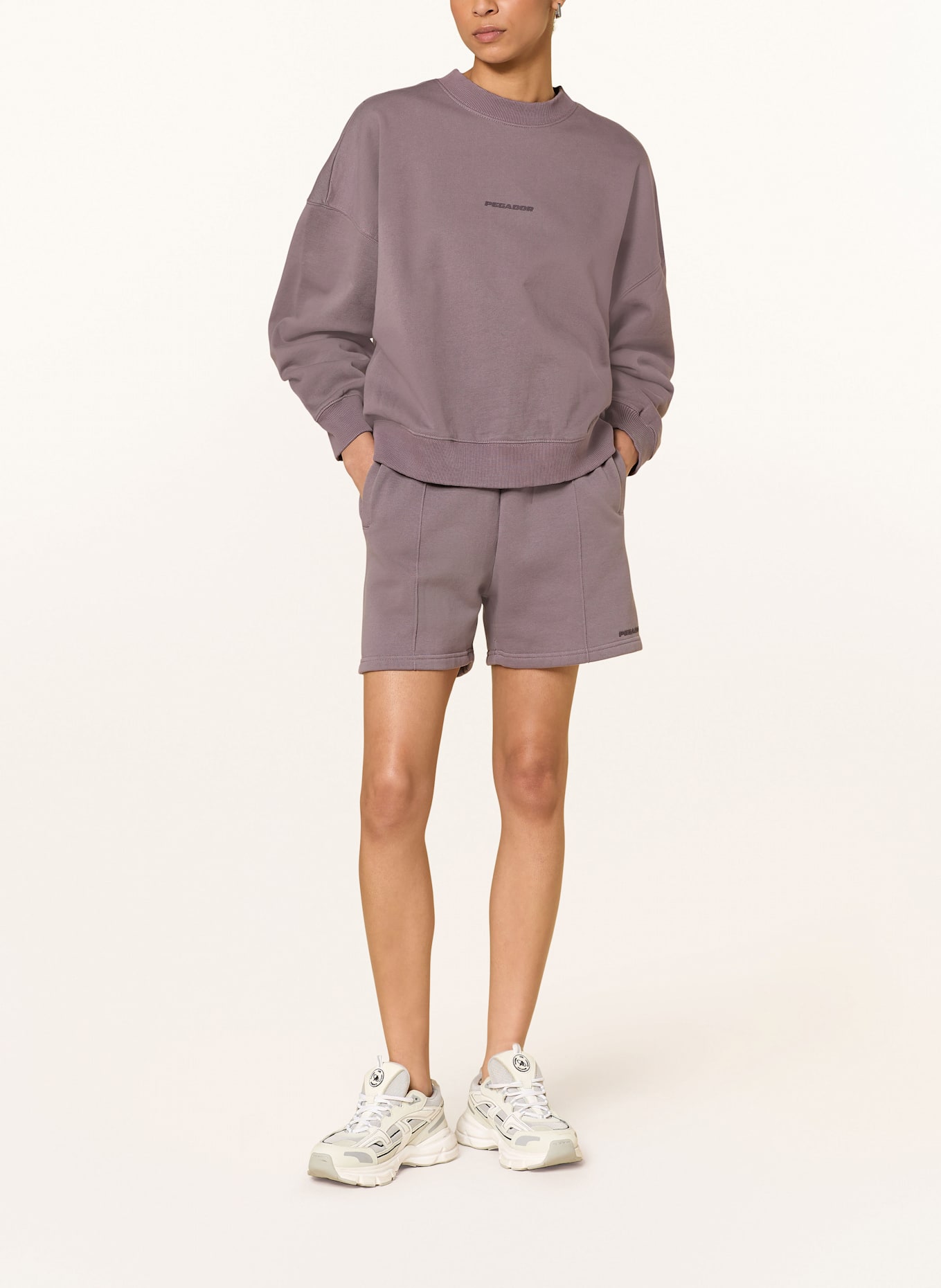 PEGADOR Sweatshirt SELA: DUNKELLILA