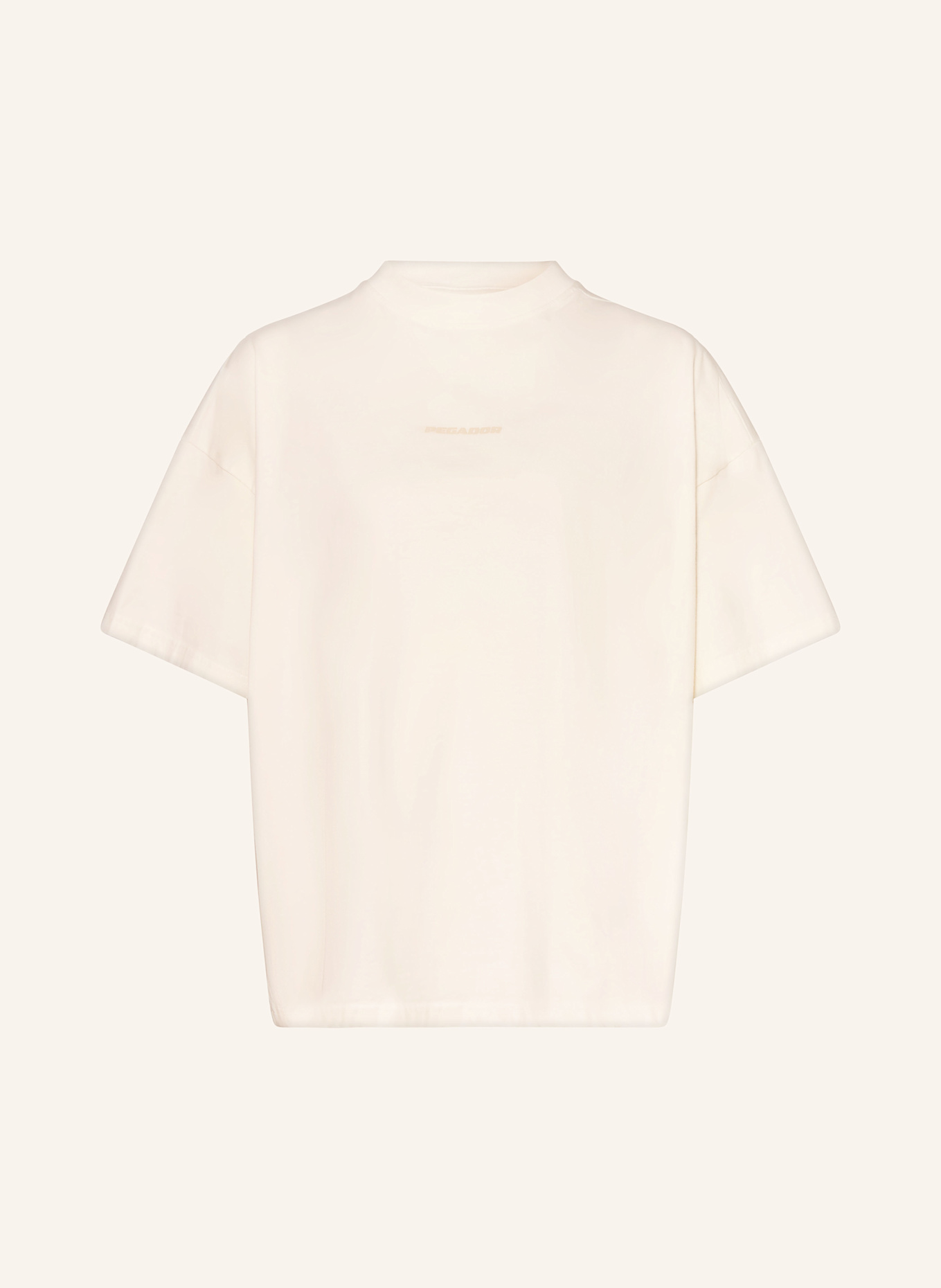 PEGADOR Koszulka oversized BRACY: ECRU