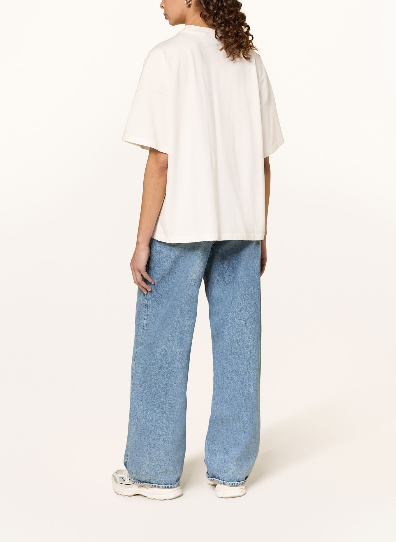 PEGADOR Koszulka oversized BRACY: ECRU