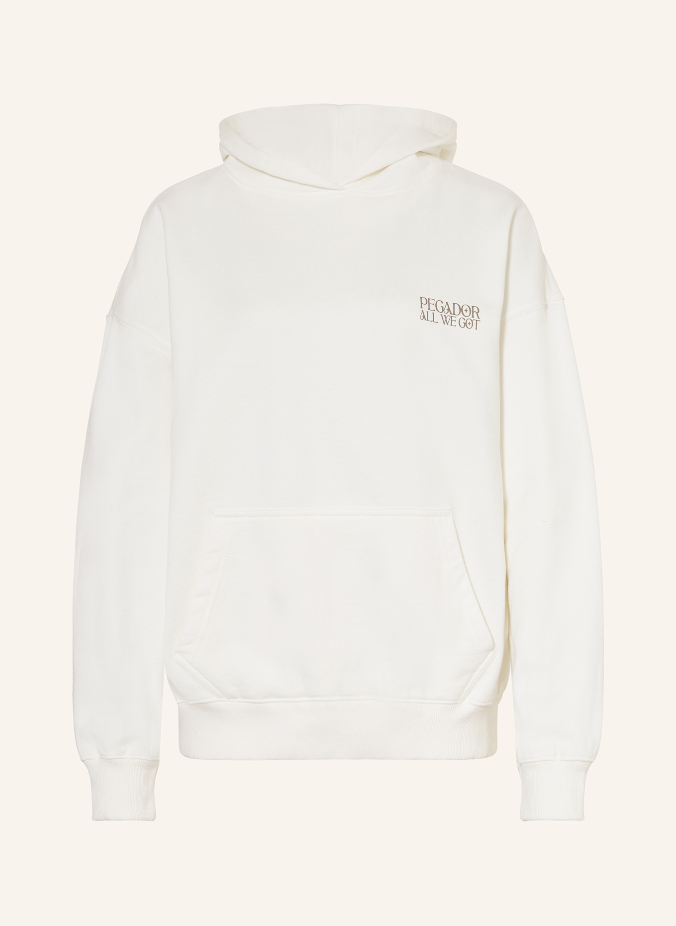PEGADOR Sweter ALL SZN FRENCH TERRY REGULAR SWEATSHIRT BEALI: BIAŁY