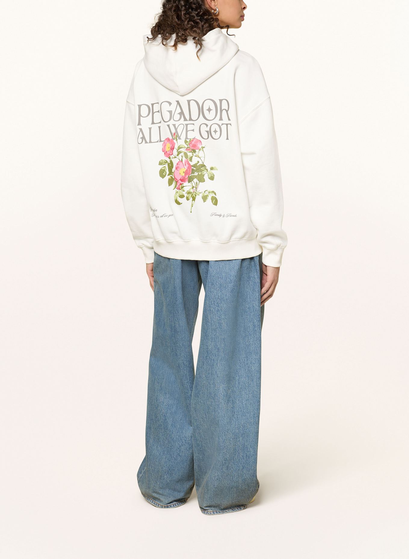 PEGADOR Sweter ALL SZN FRENCH TERRY REGULAR SWEATSHIRT BEALI: BIAŁY