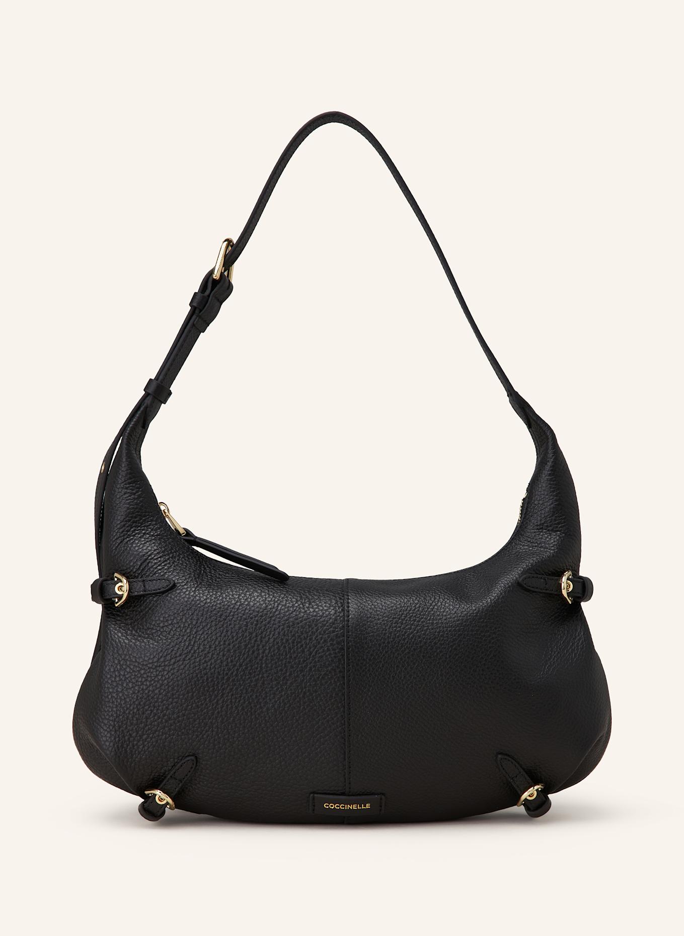 COCCINELLE Schultertasche: SCHWARZ