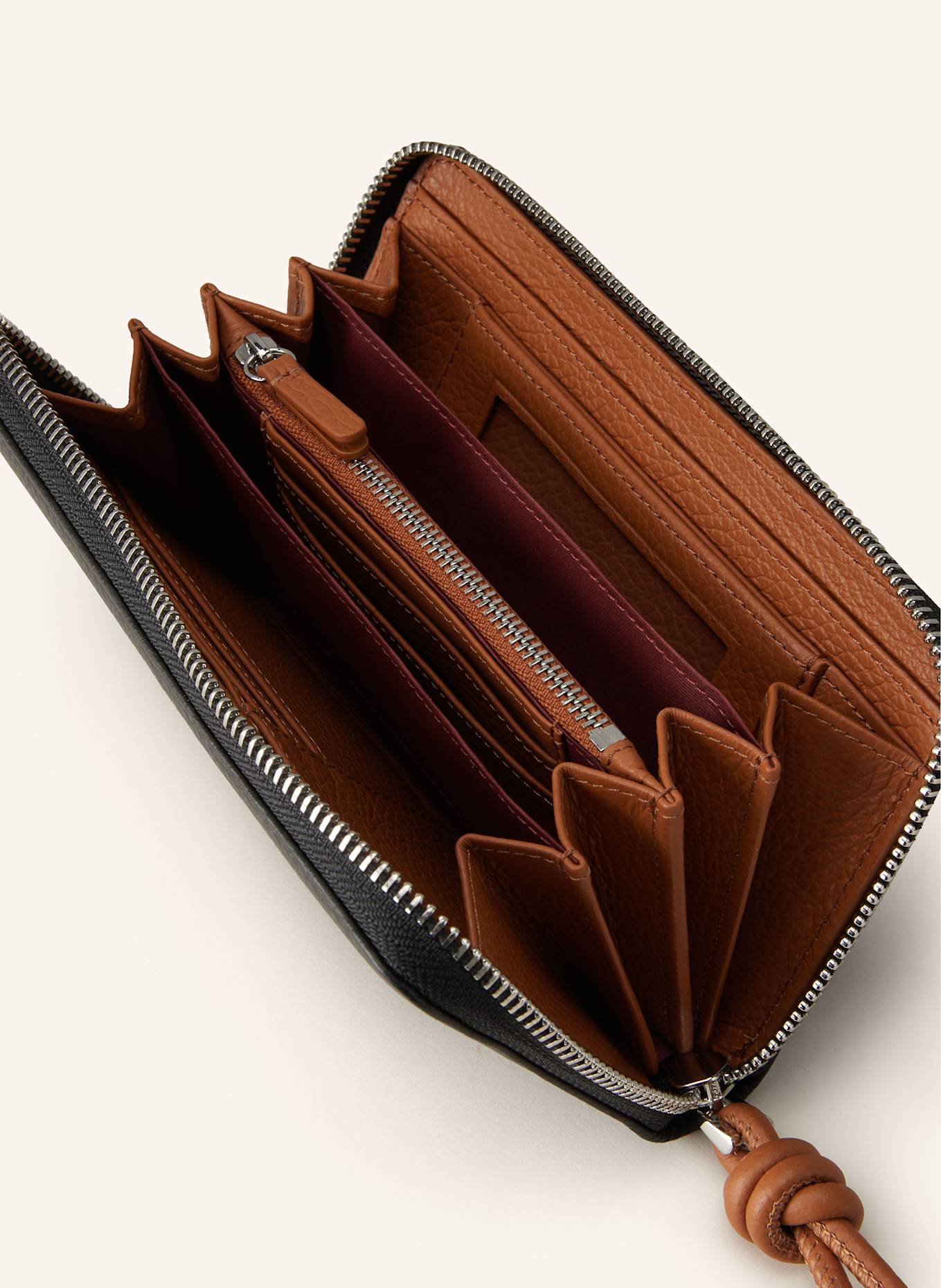 COCCINELLE Geldbörse MYRTHA: SCHWARZ / BRAUN