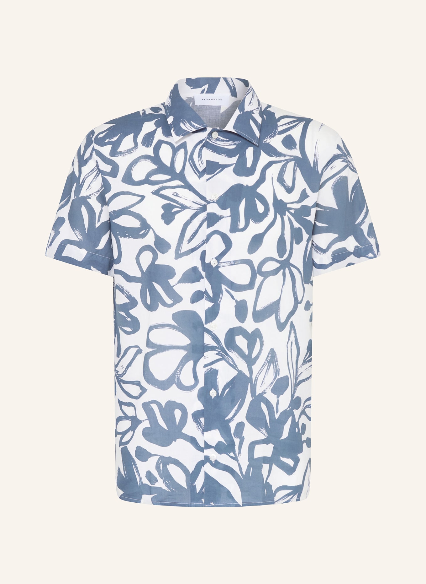 BALDESSARINI Kurzarm-Hemd Regular Fit: DUNKELBLAU / WEISS