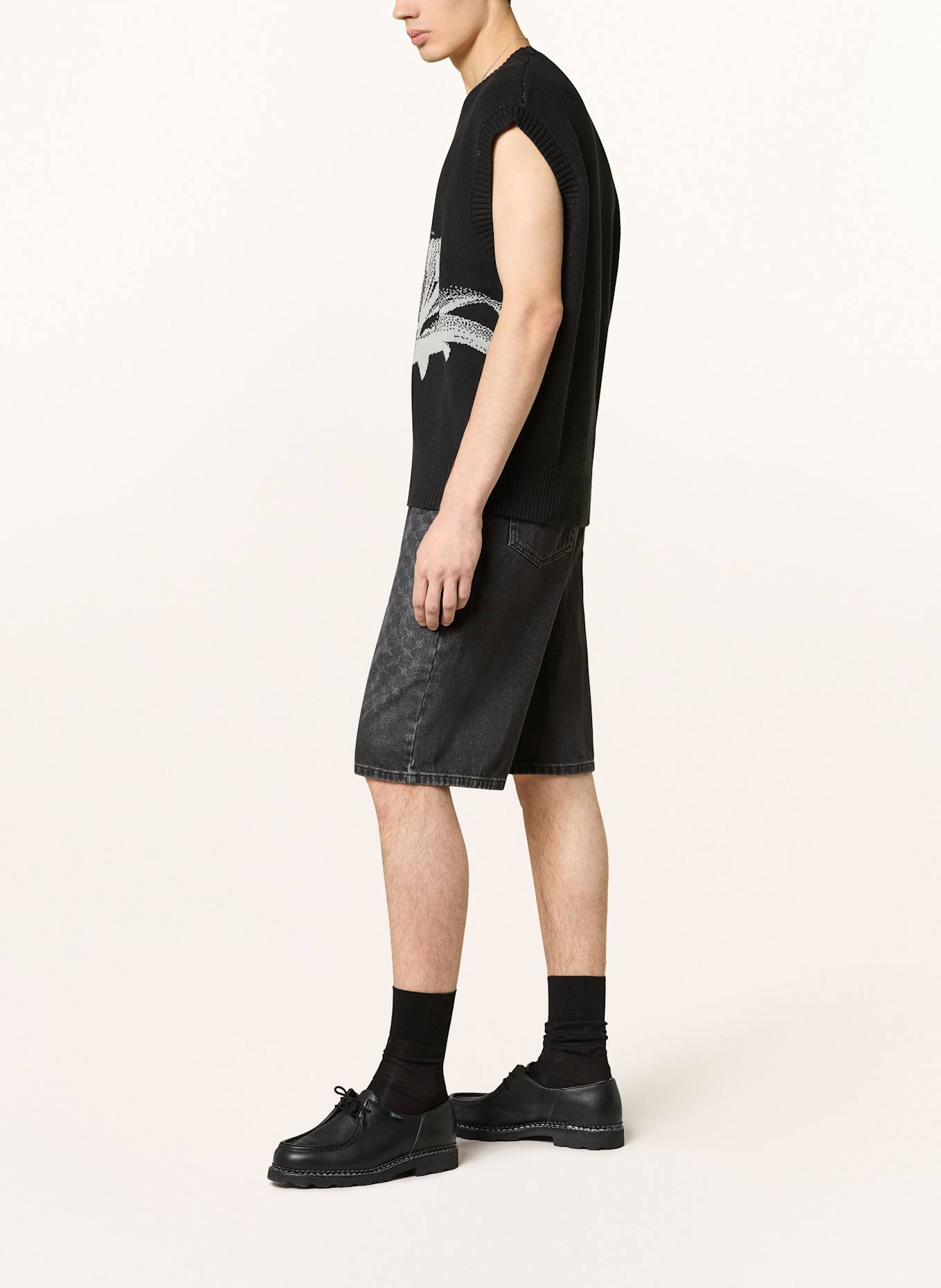 DAILY PAPER Szorty jeansowe regular fit: BLACK