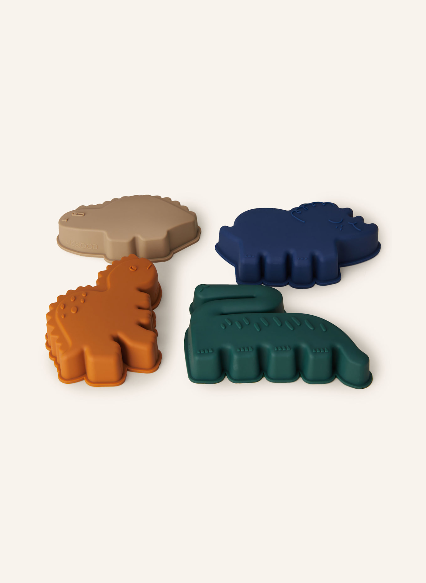 LIEWOOD 4er-Set Sand-Spielzeug GILL: BLAU/ PETROL/ DUNKELORANGE