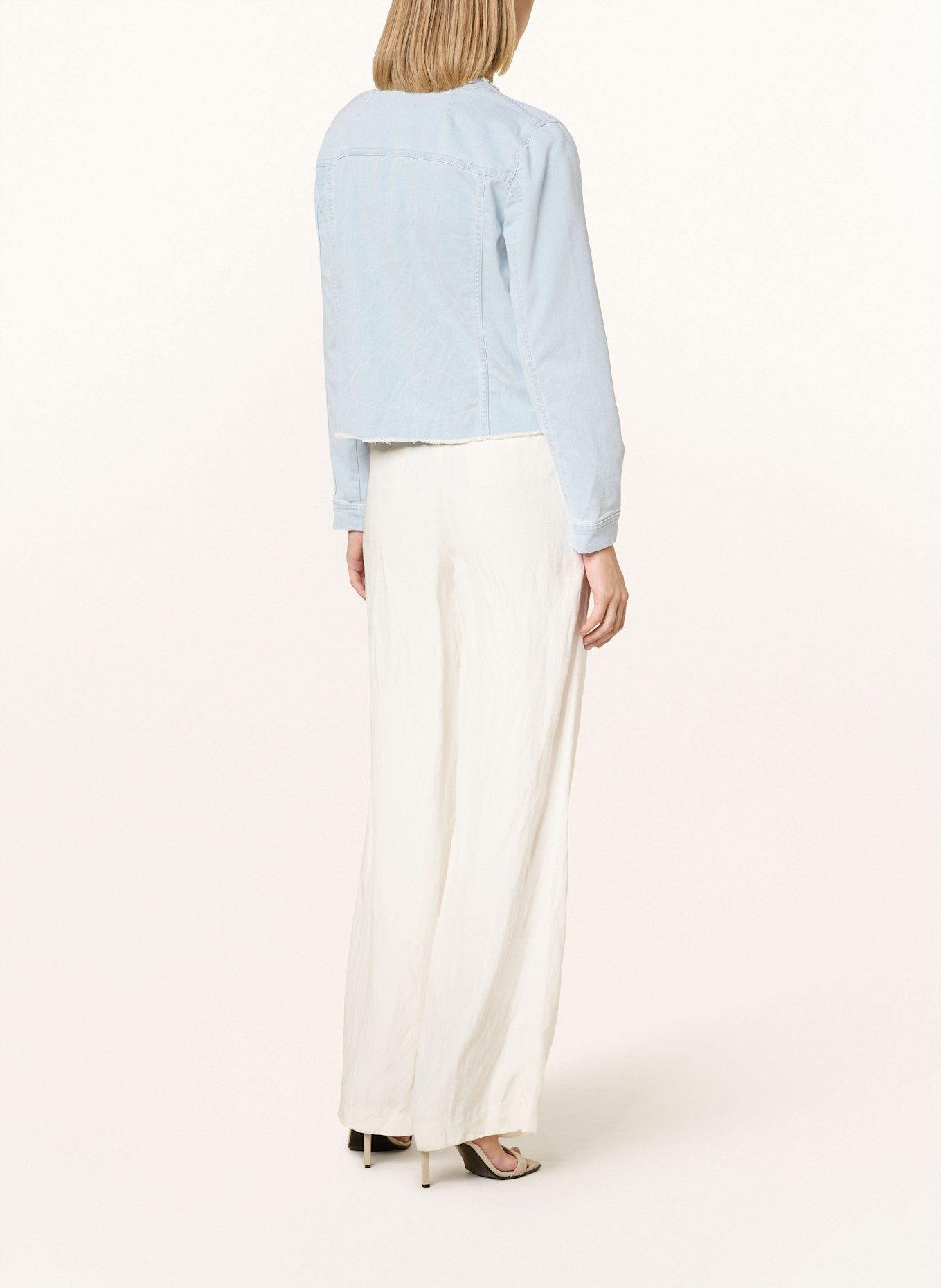 SPORTALM Jeansjacke mit Schmucksteinen: HELLBLAU