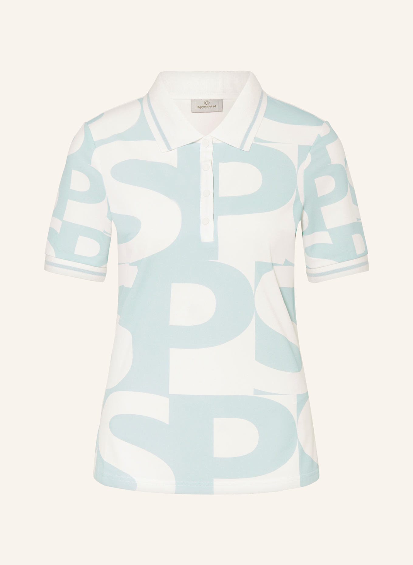 SPORTALM Polo fonctionnel: BLEU CLAIR / BLANC