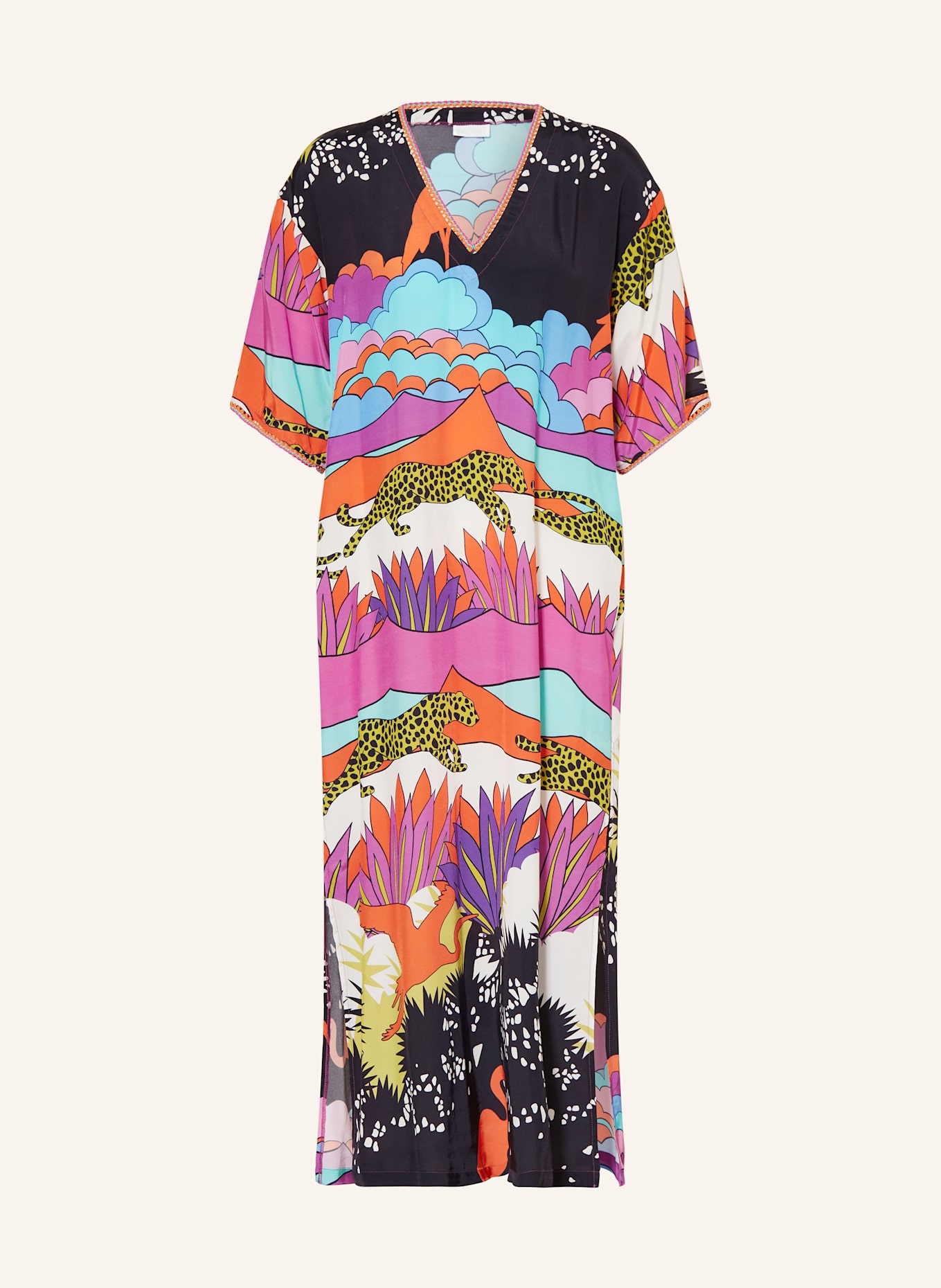 SPORTALM Šaty: TYRKYSOVÁ / FIALOVÁ / ORANŽOVÁ