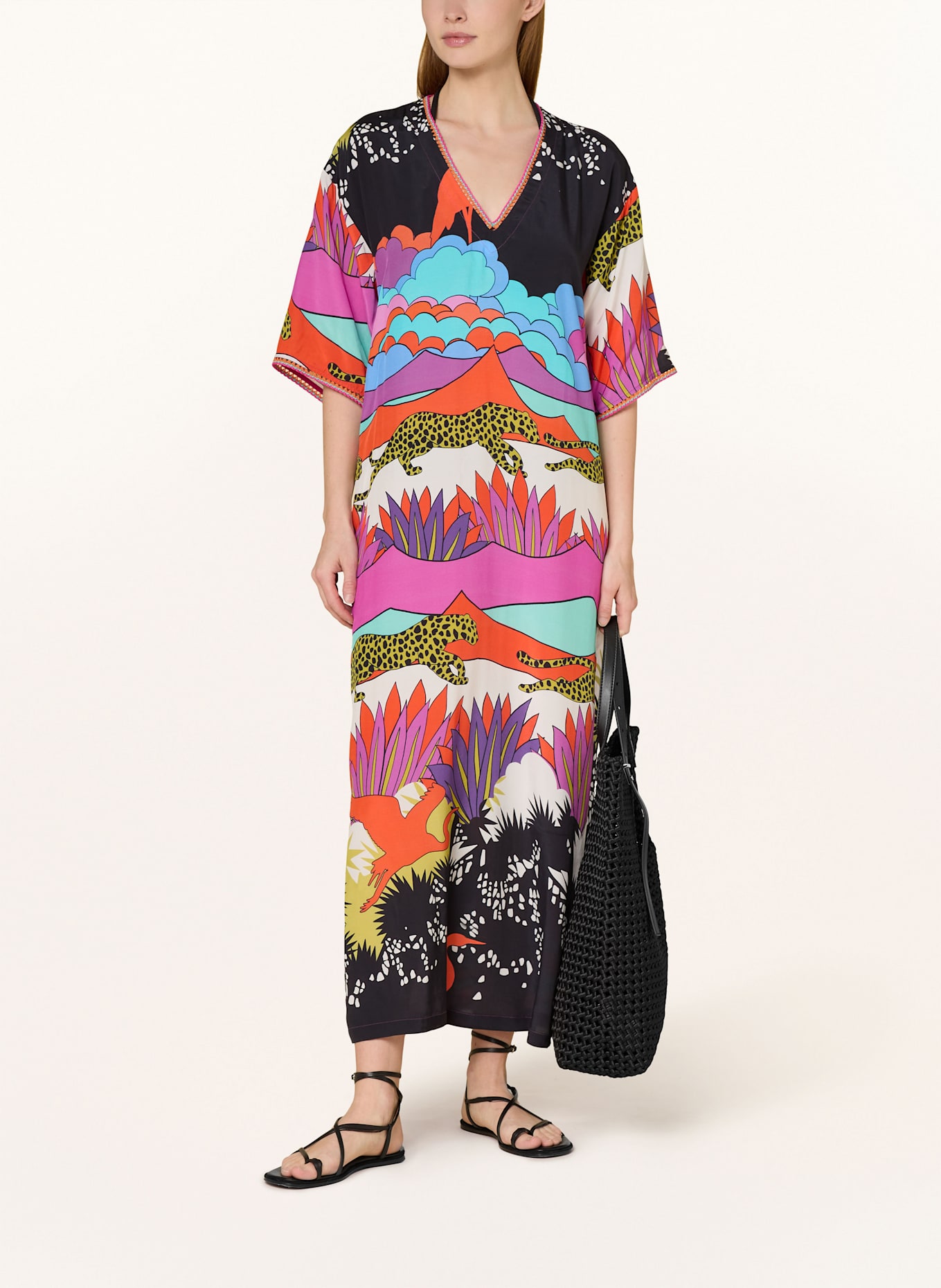 SPORTALM Šaty: TYRKYSOVÁ / FIALOVÁ / ORANŽOVÁ