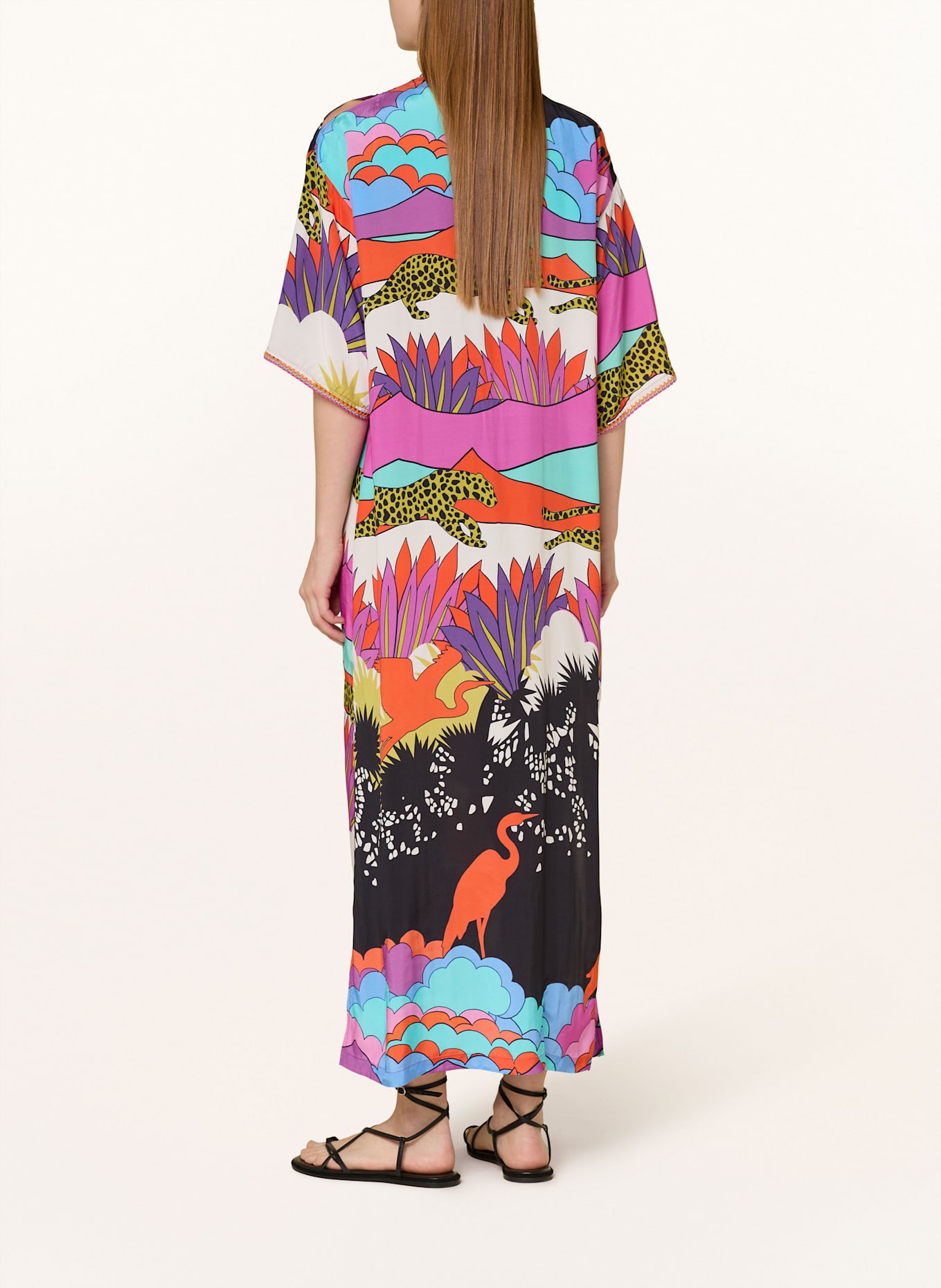 SPORTALM Šaty: TYRKYSOVÁ / FIALOVÁ / ORANŽOVÁ