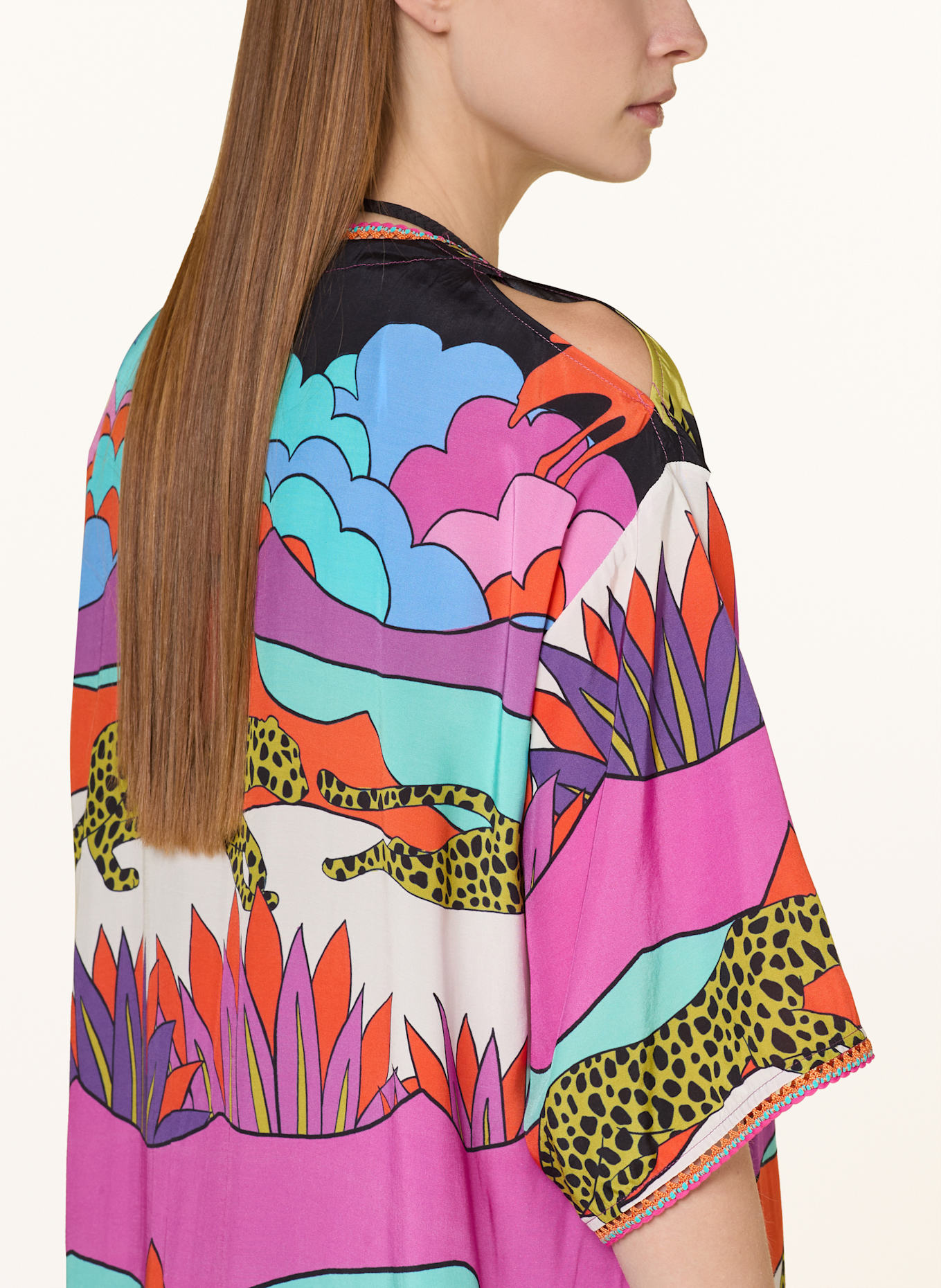 SPORTALM Šaty: TYRKYSOVÁ / FIALOVÁ / ORANŽOVÁ