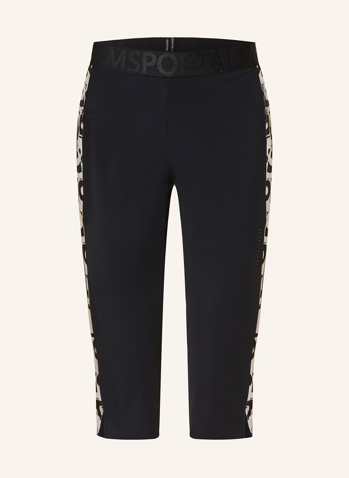 SPORTALM 3/4 golf trousers: BLACK/ WHITE