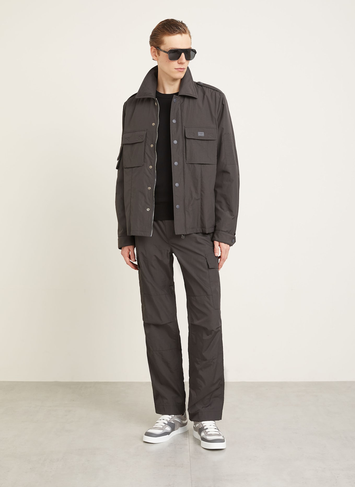 DOLCE & GABBANA Cargohose Regular Fit: DUNKELGRAU