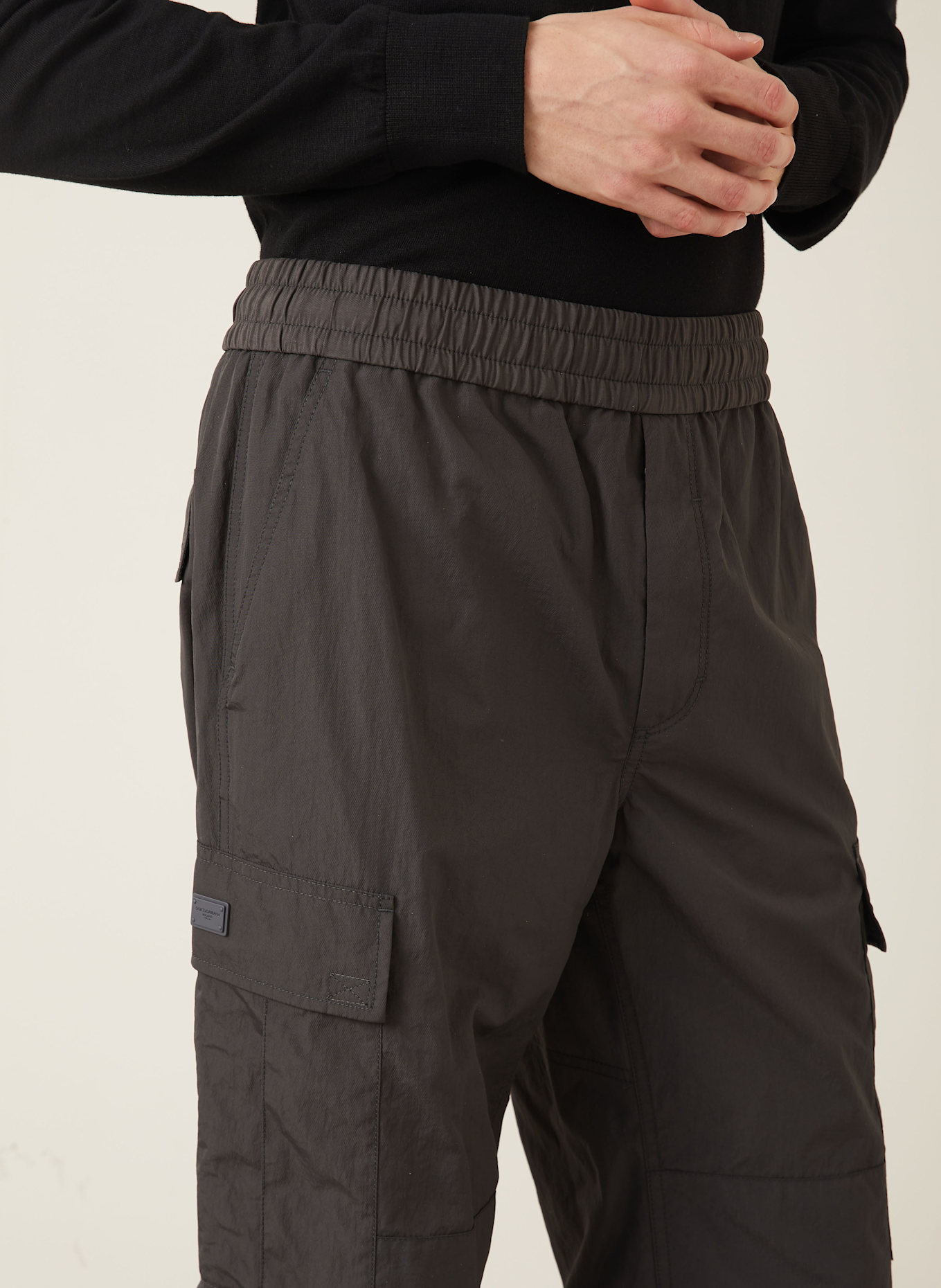 DOLCE & GABBANA Cargohose Regular Fit: DUNKELGRAU