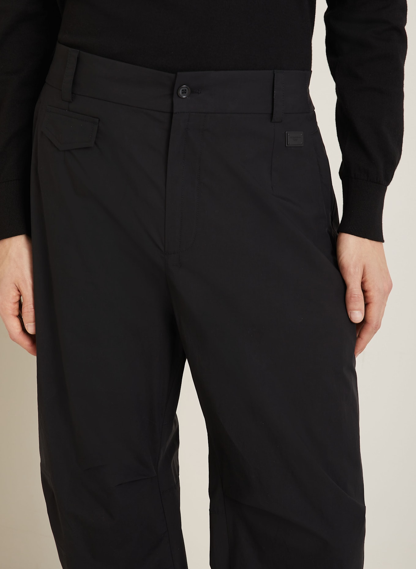 DOLCE & GABBANA Chino Regular Fit: SCHWARZ