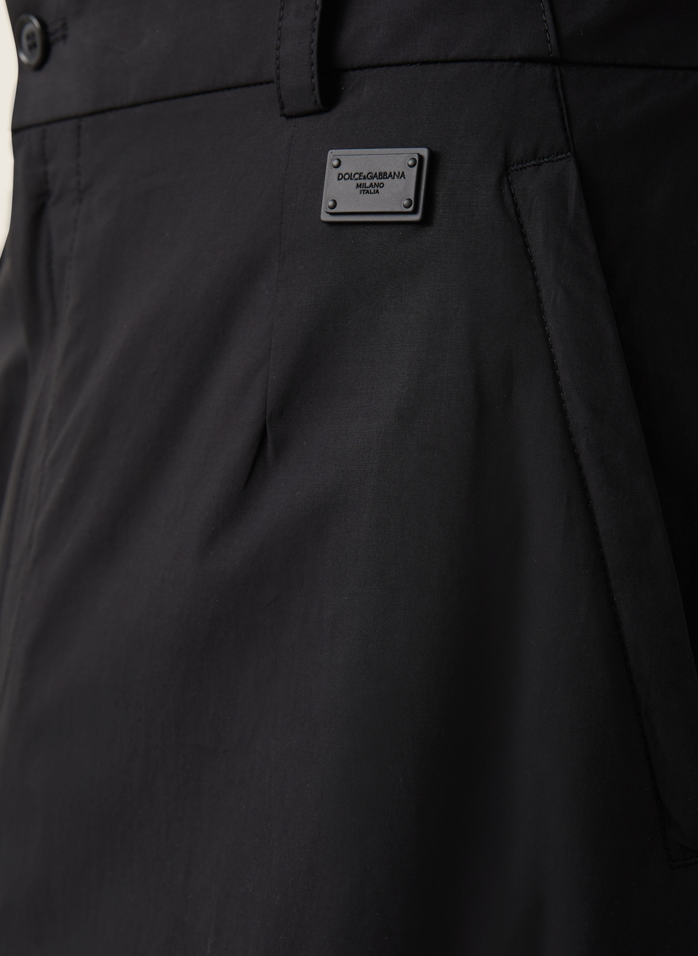 DOLCE & GABBANA Chino Regular Fit: SCHWARZ