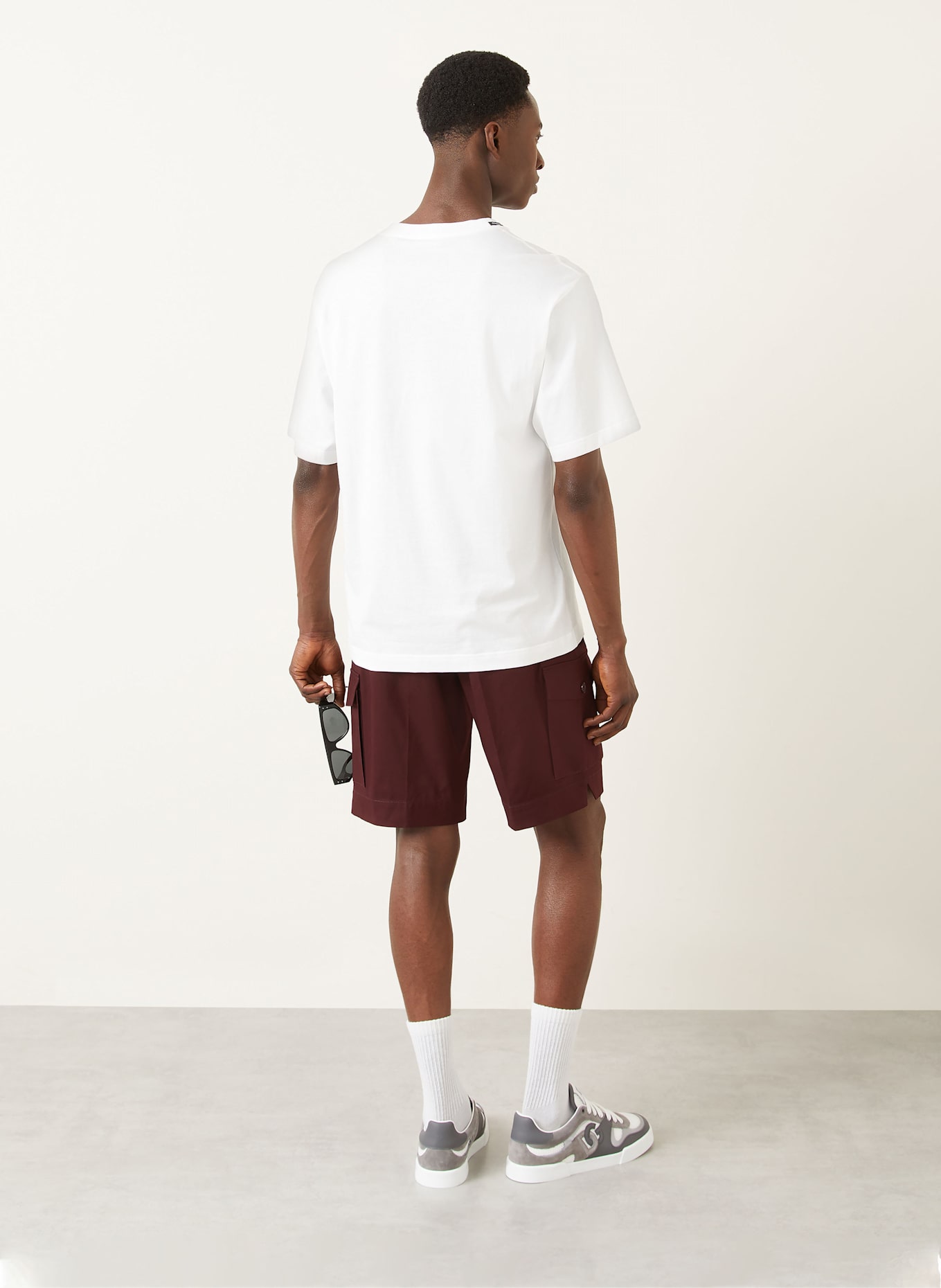 DOLCE & GABBANA Cargoshorts: DUNKELROT