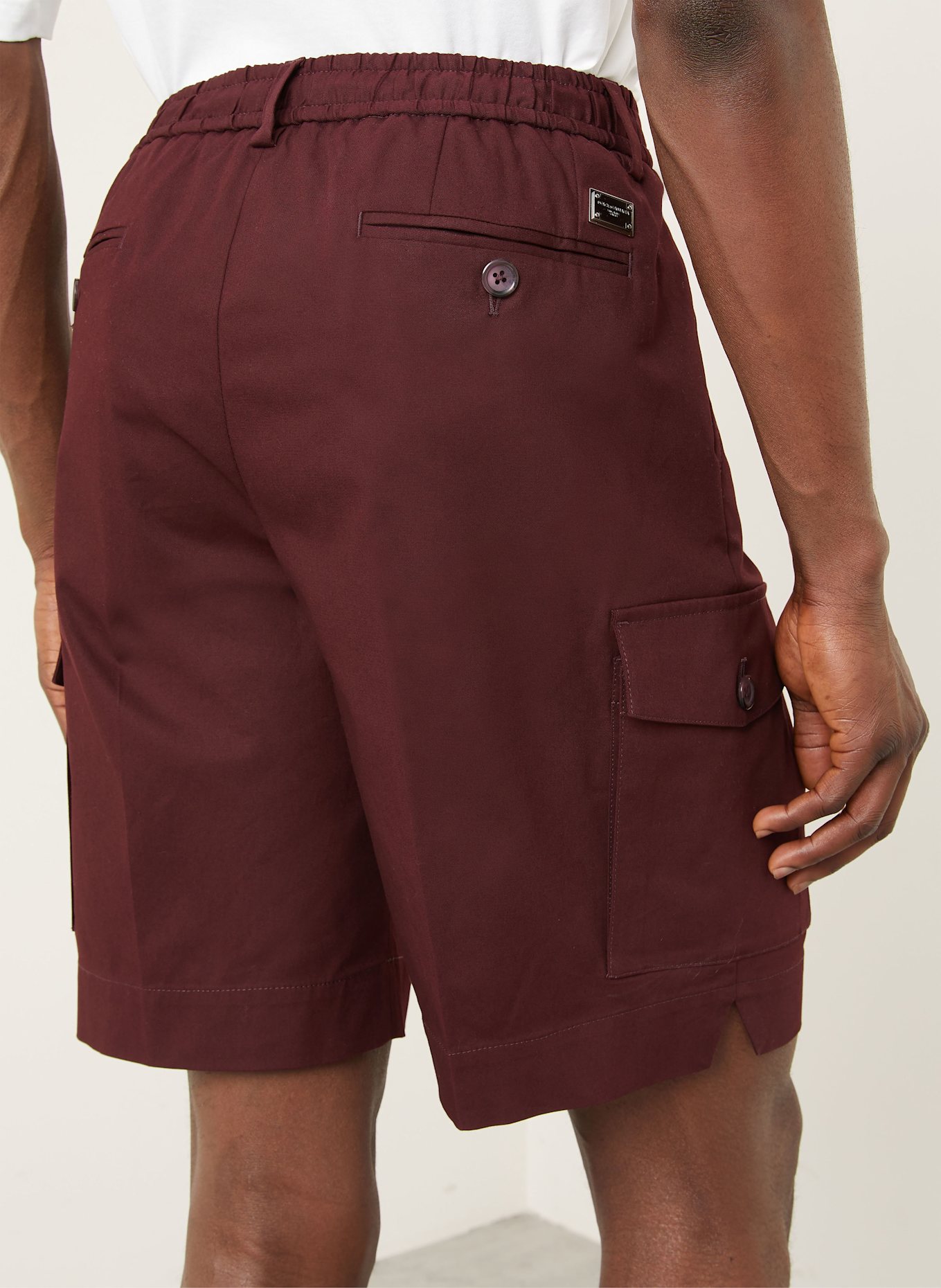 DOLCE & GABBANA Cargoshorts: DUNKELROT