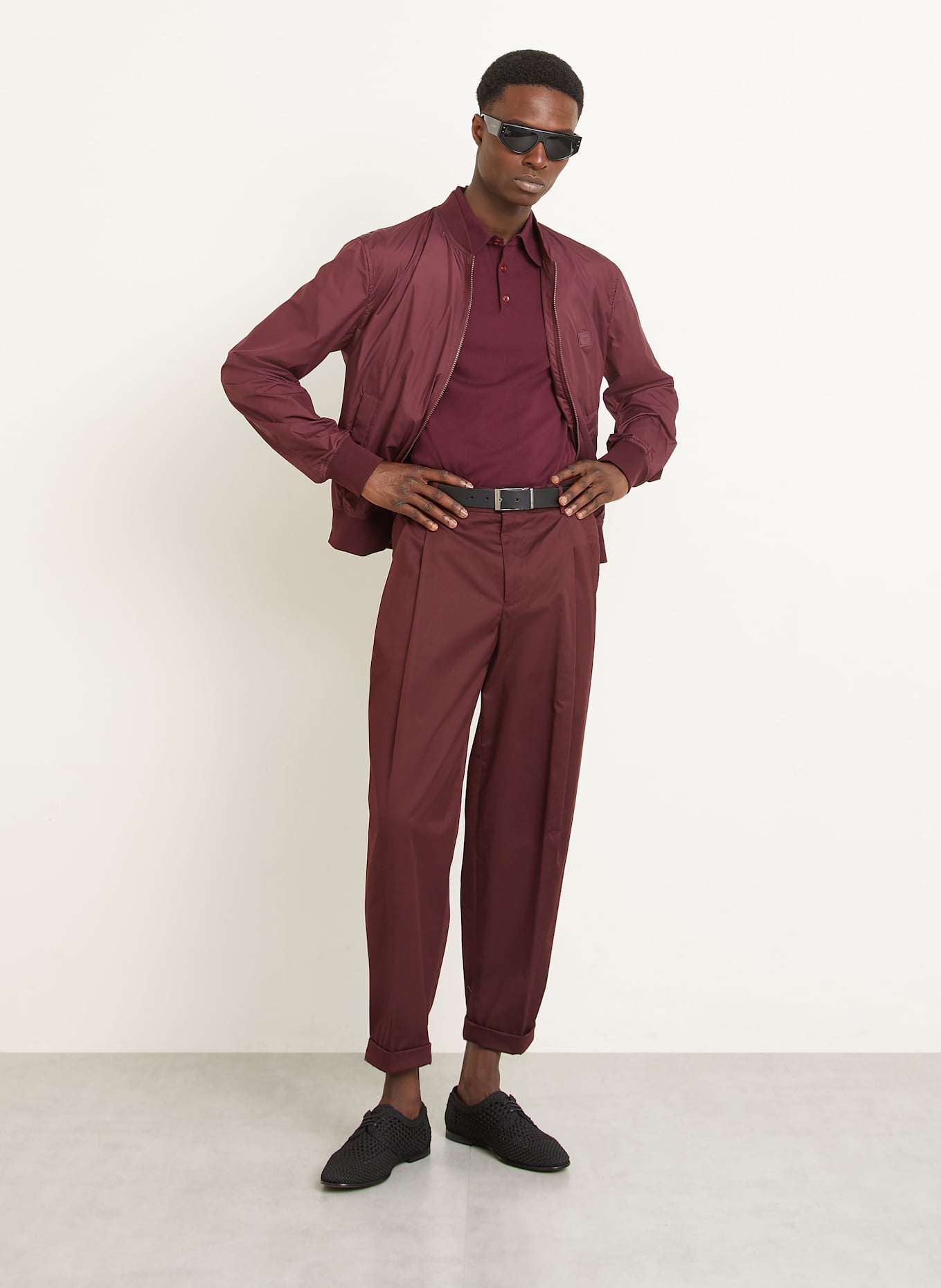 DOLCE & GABBANA Chino Slim Fit: DUNKELROT