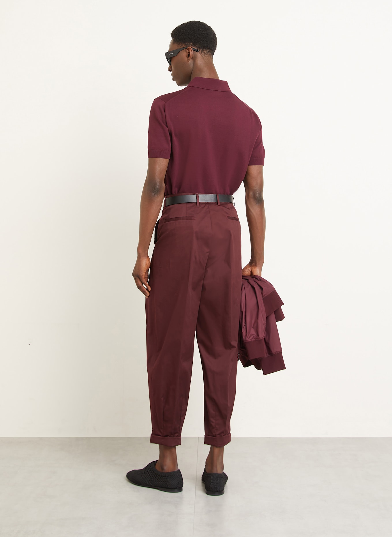 DOLCE & GABBANA Chino Slim Fit: DUNKELROT