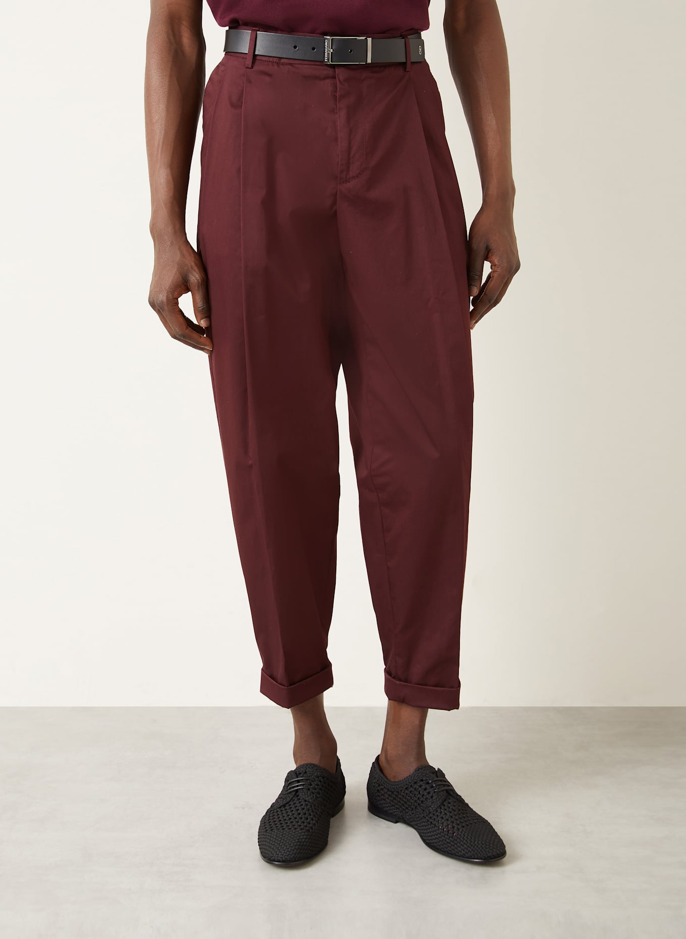 DOLCE & GABBANA Chino Slim Fit: DUNKELROT