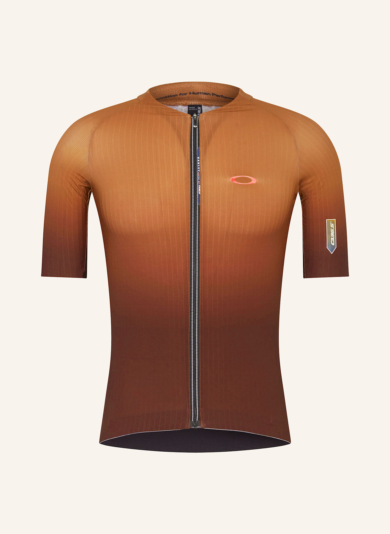 OAKLEY Koszulka rowerowa CLIMA JERSEY: KONIAKOWY / CZARNY
