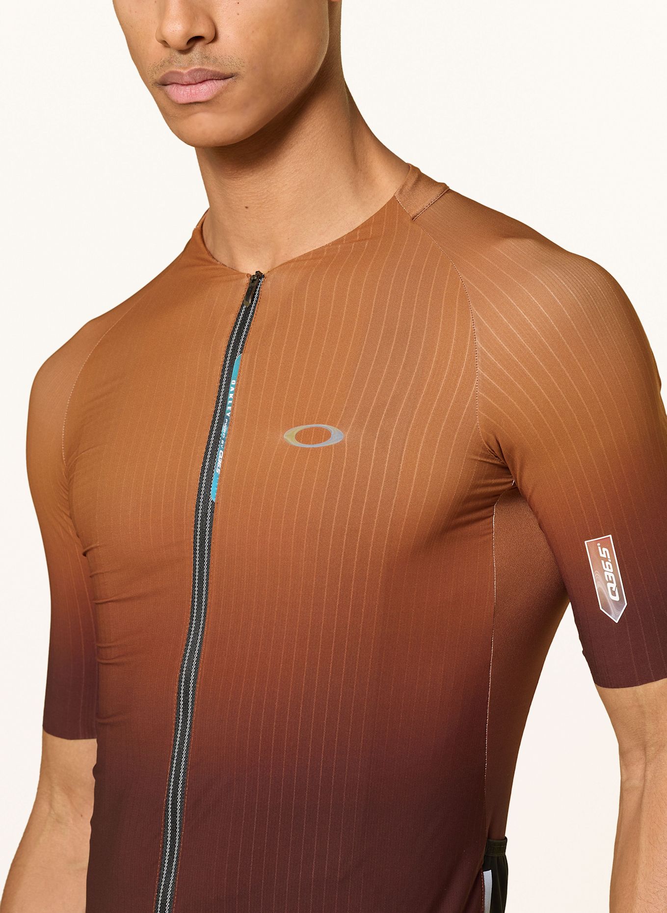 OAKLEY Koszulka rowerowa CLIMA JERSEY: KONIAKOWY / CZARNY