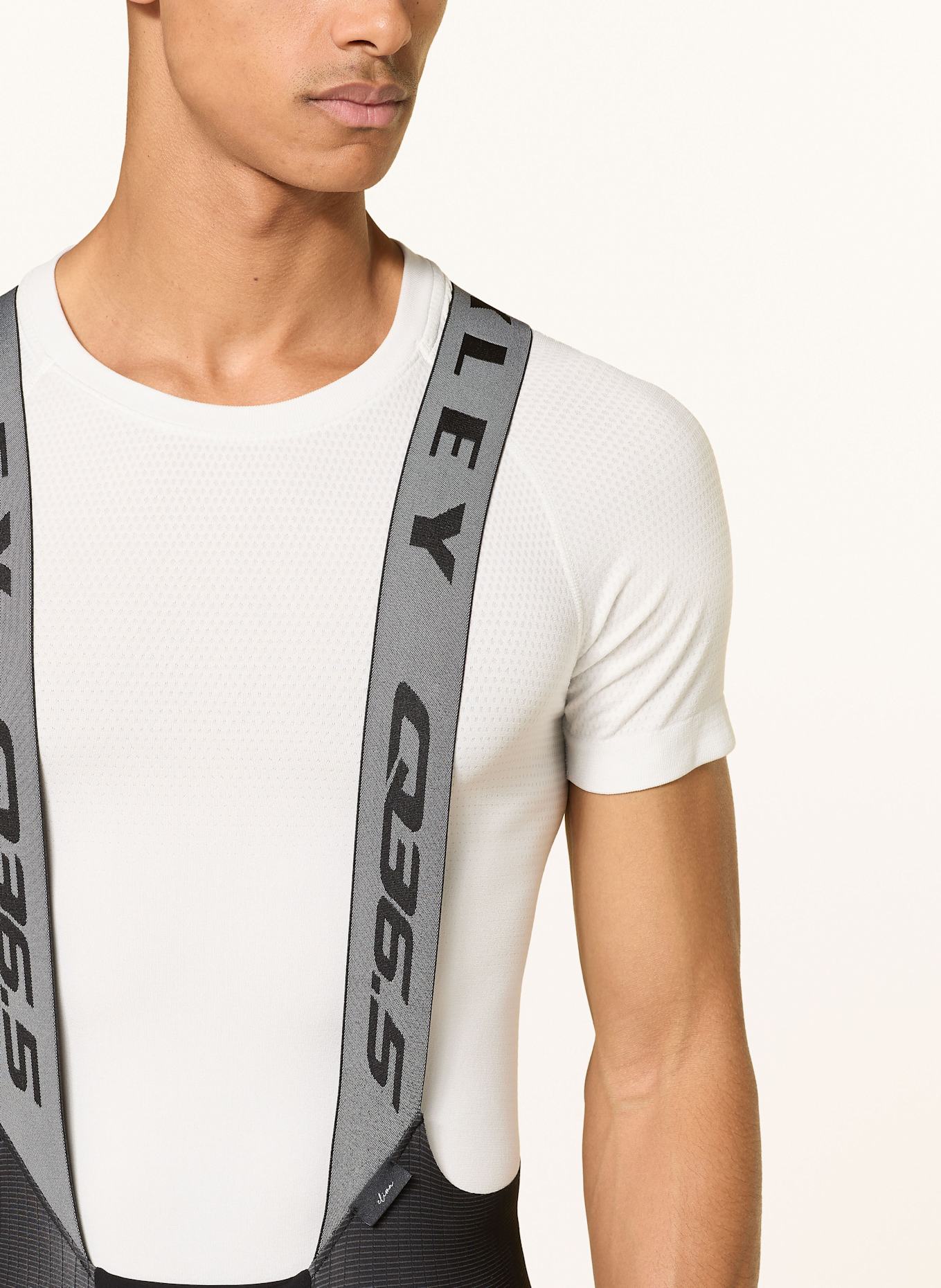 OAKLEY Radhose Q36.5 CLIMA BIBSHORT mit Trägern und gepolstertem Einsatz: SCHWARZ