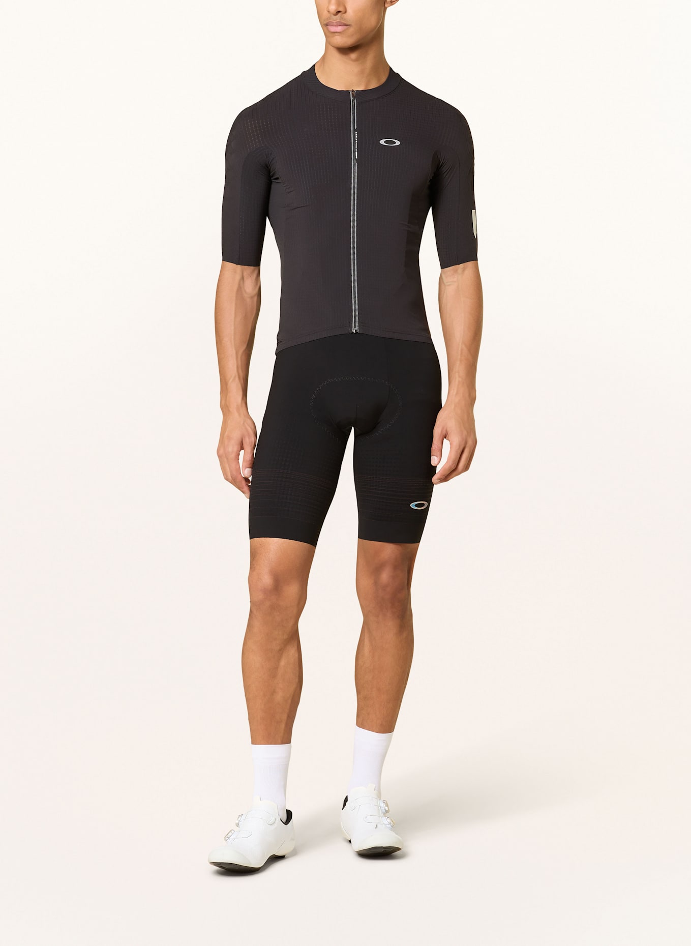 OAKLEY Radtrikot GRIDSKIN PINSTRIPE SS JERSEY: SCHWARZ