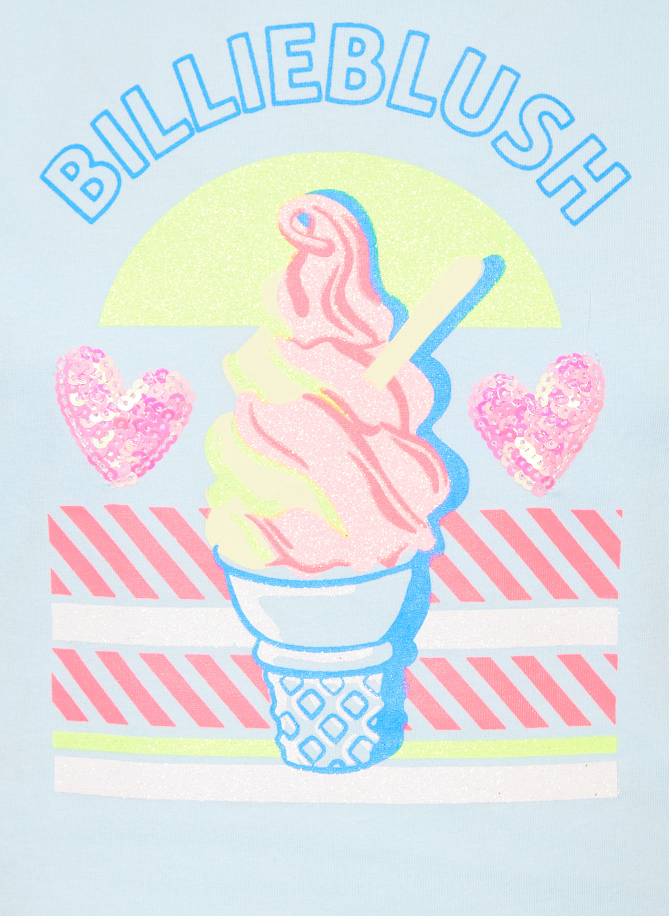 Billieblush T-Shirt: ROSA/ GELB/ TÜRKIS