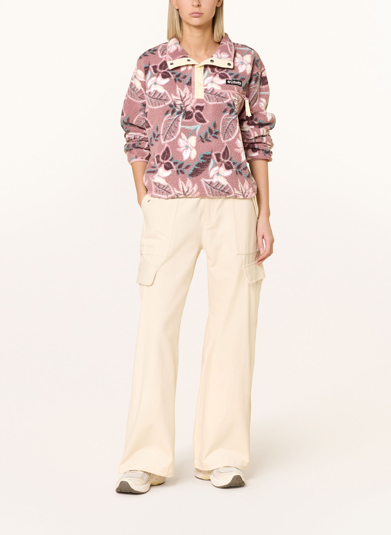 Columbia Fleece-Troyer HELVETIA™ II: ROSÉ / BRAUN / ECRU