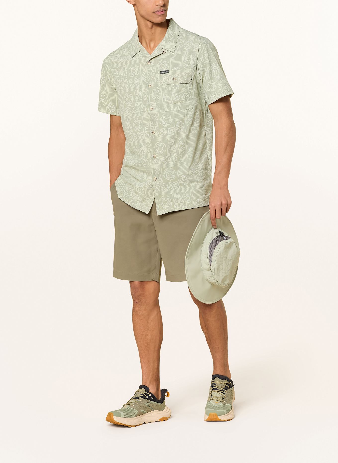 Columbia Outdoor-Hemd TECH TRAIL™ UTILITY: HELLGRÜN / CREME