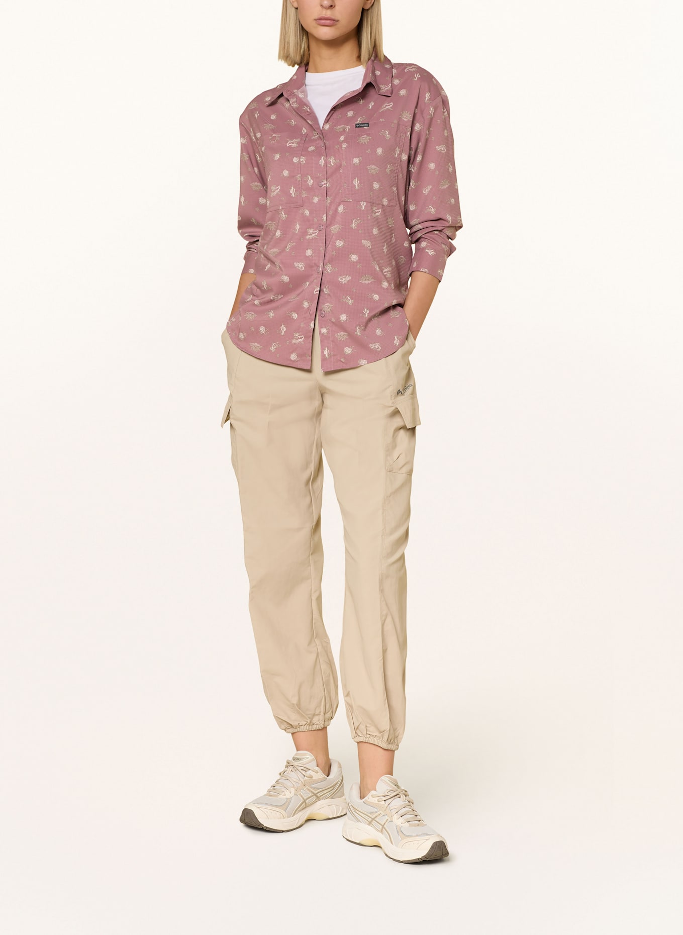 Columbia Outdoor-Bluse SILVER RIDGE UTILITY™: ROSÉ / HELLGRÜN / CREME